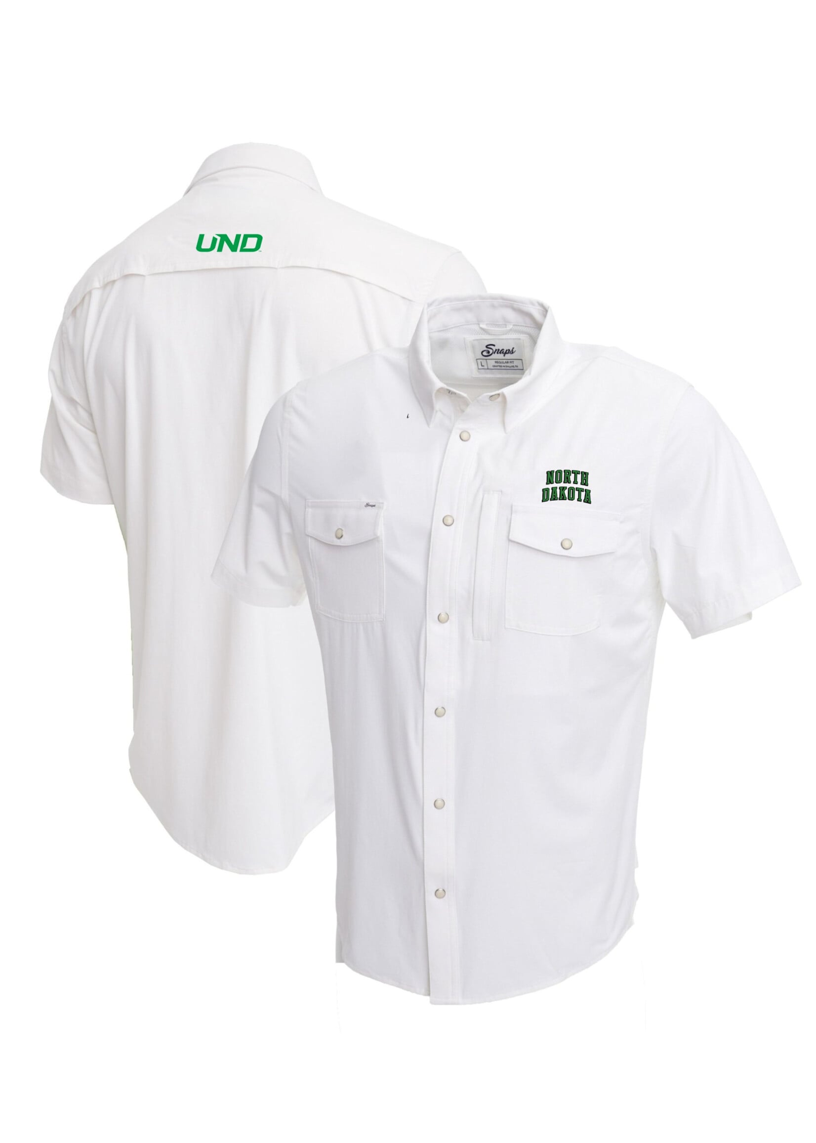 Snaps Clothing North Dakota Pearl Snap Short Sleeve Shirt