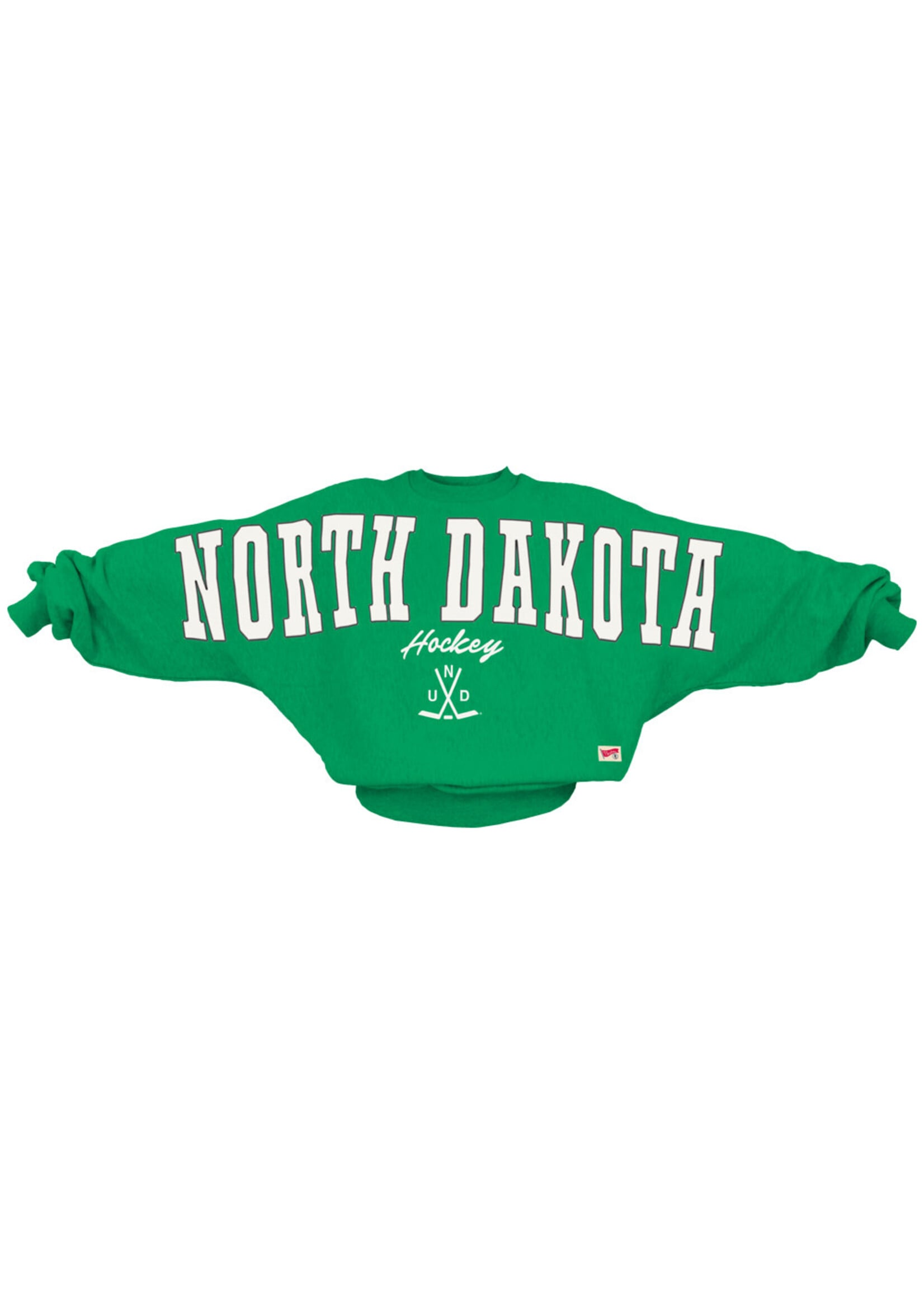Press Box North Dakota Hockey Flannigan Kelly Green Crew