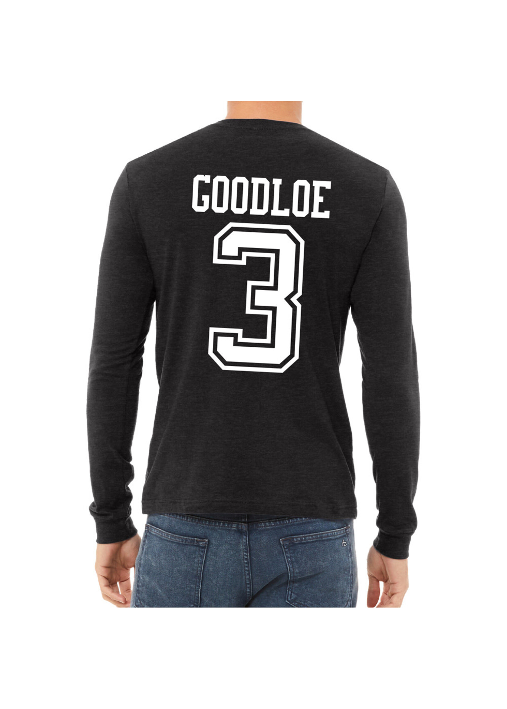 AHUNDYP #3 Caleb Goodloe North Dakota Football Sport Adult Long Sleeve