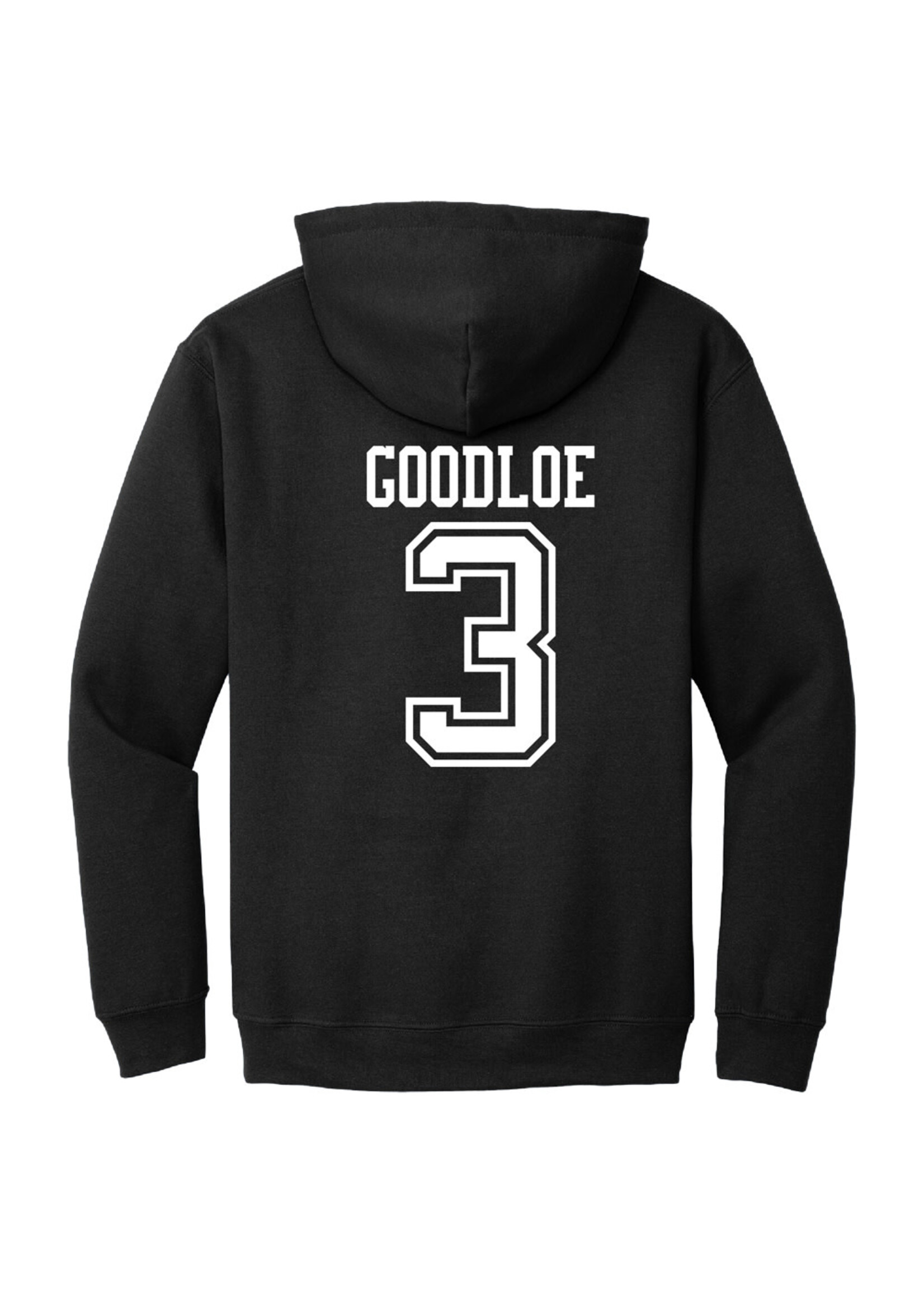 AHUNDYP #3 Caleb Goodloe North Dakota Football Sport Adult Hood