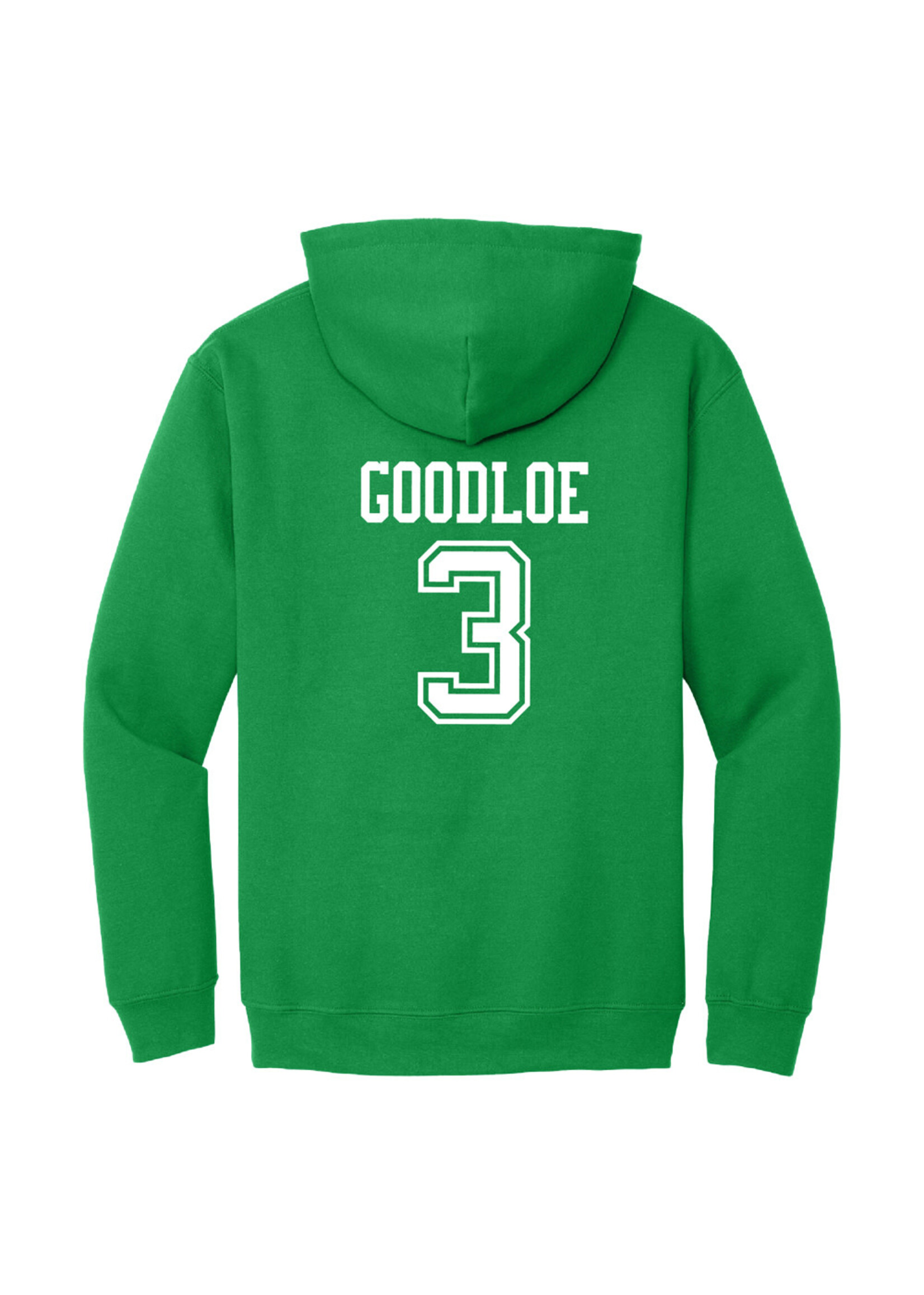 AHUNDYP #3 Caleb Goodloe North Dakota Football Sport Youth Hood