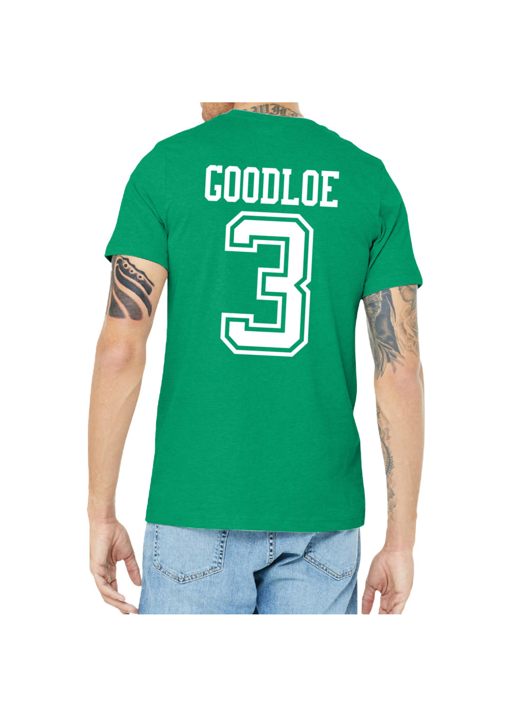AHUNDYP #3 Caleb Goodloe North Dakota Fighting Hawks Football Adult Tee