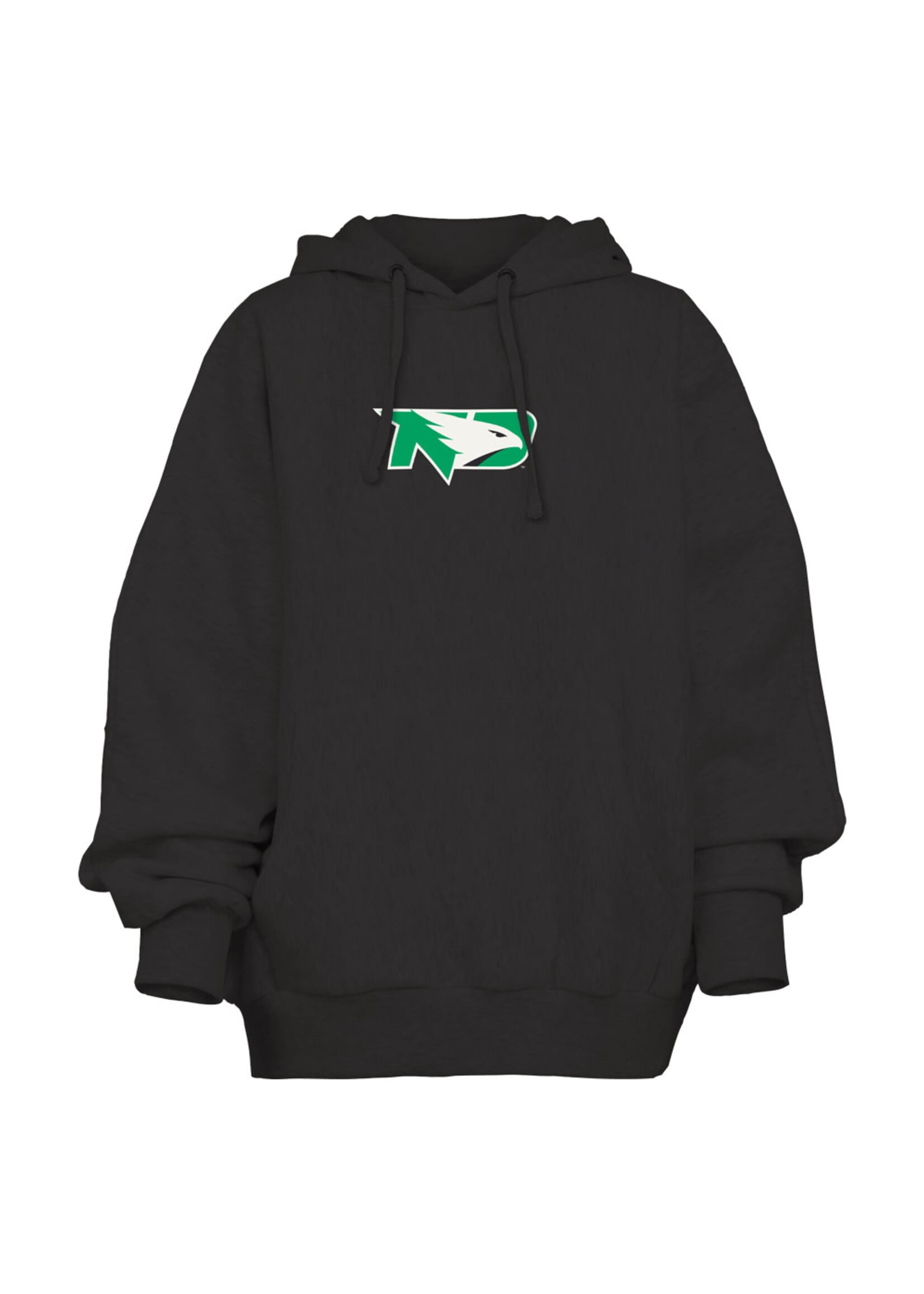 Press Box UND Fighting Hawks Belvedere One Size Hood Black