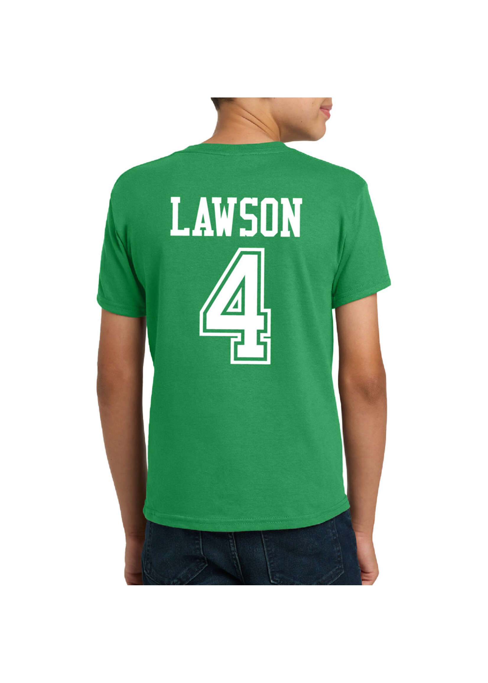 AHUNDYP #4 Matt Lawson North Dakota Fighting Hawks Football Sport Youth Tee