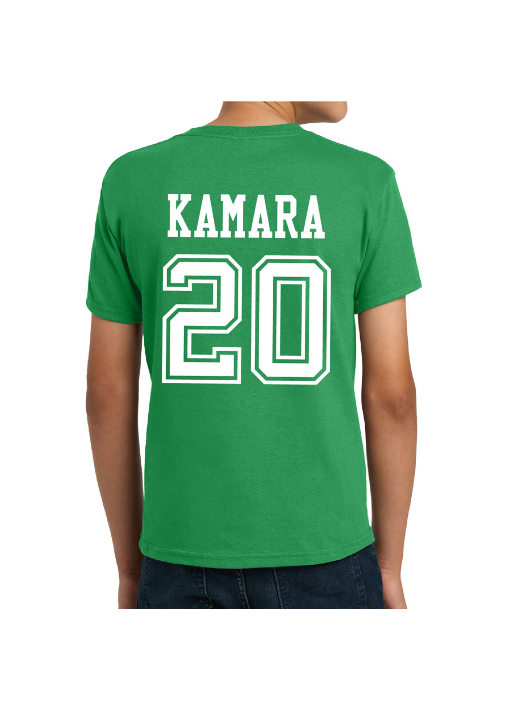 AHUNDYP #20 Ben Kamara North Dakota Fighting Hawks Football Sport Youth Tee