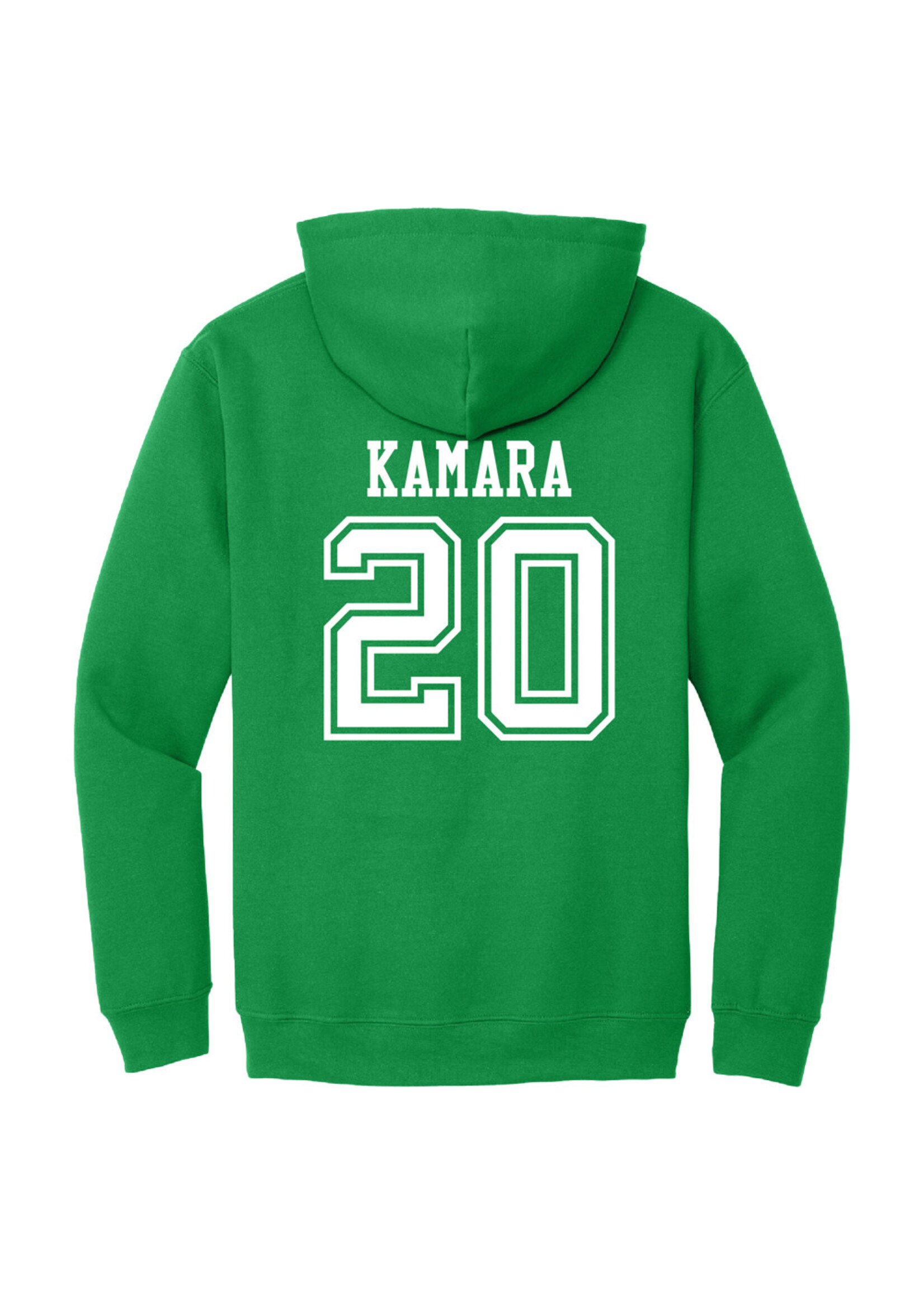 AHUNDYP #20 Ben Kamara North Dakota Fighting Hawks Football Sport Adult Hood