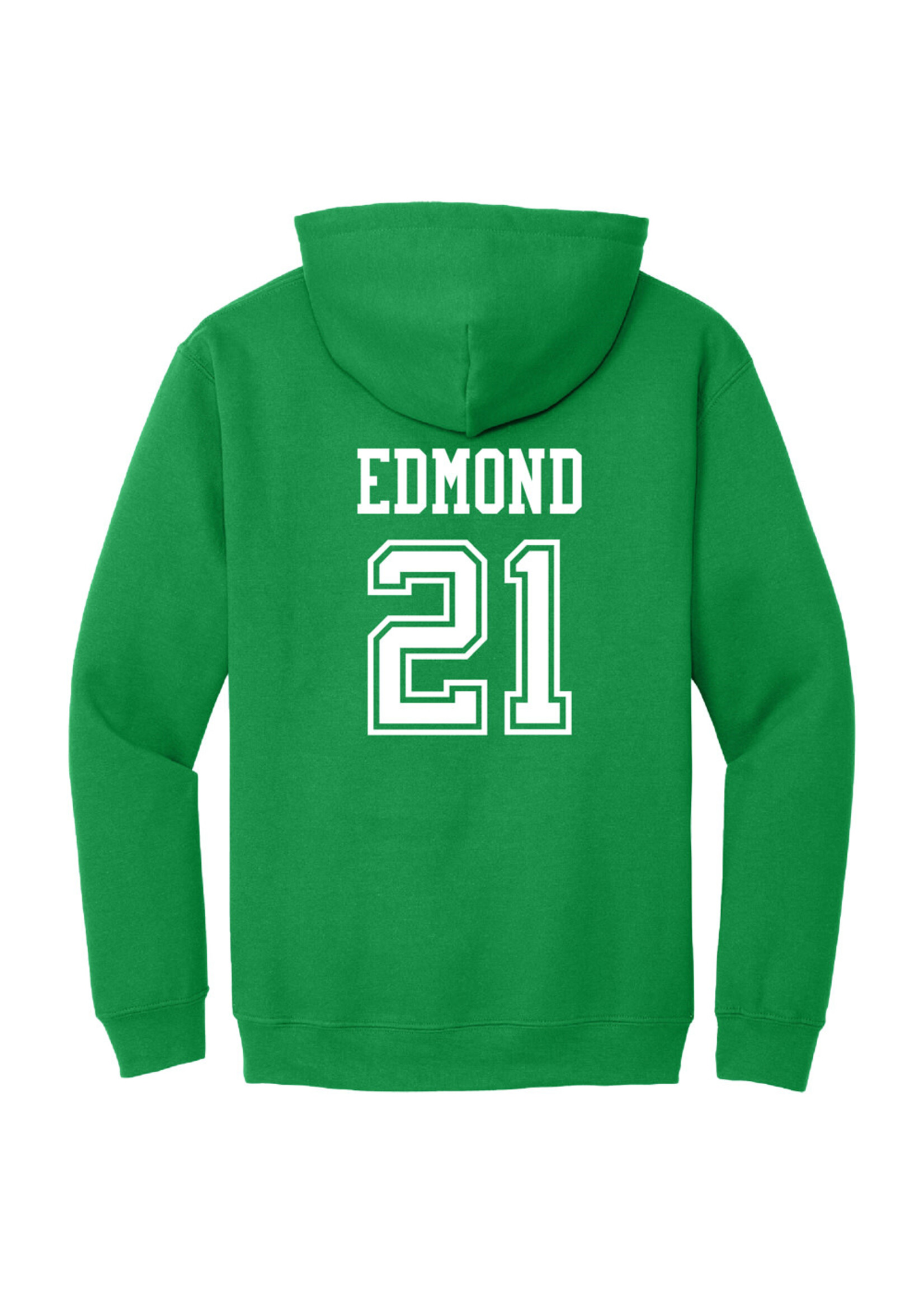 AHUNDYP #21 Marquis Edmond North Dakota Fighting Hawks Football Sport Youth Hood