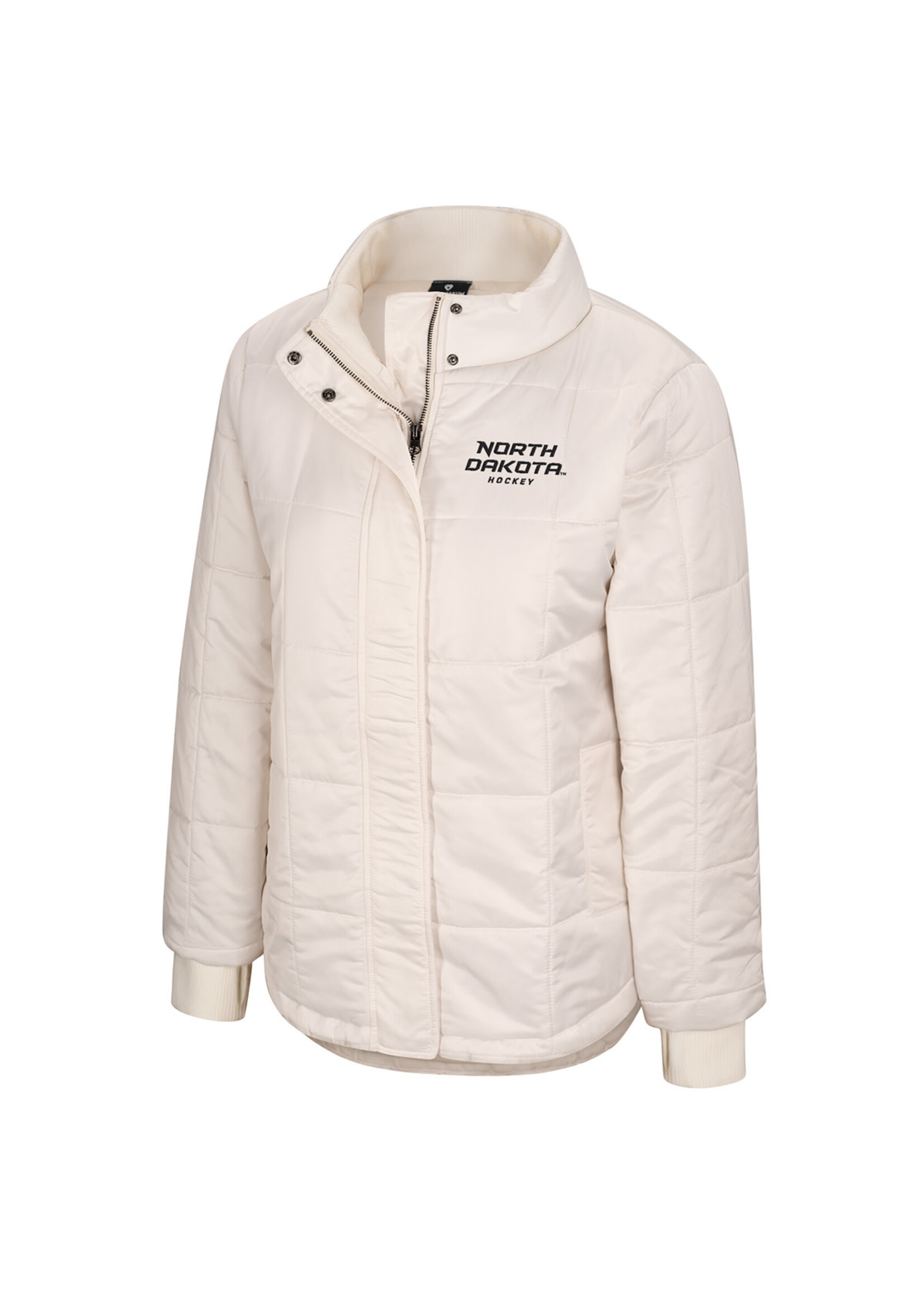Colosseum Athletics North Dakota Hockey Angel Quilted Jacket