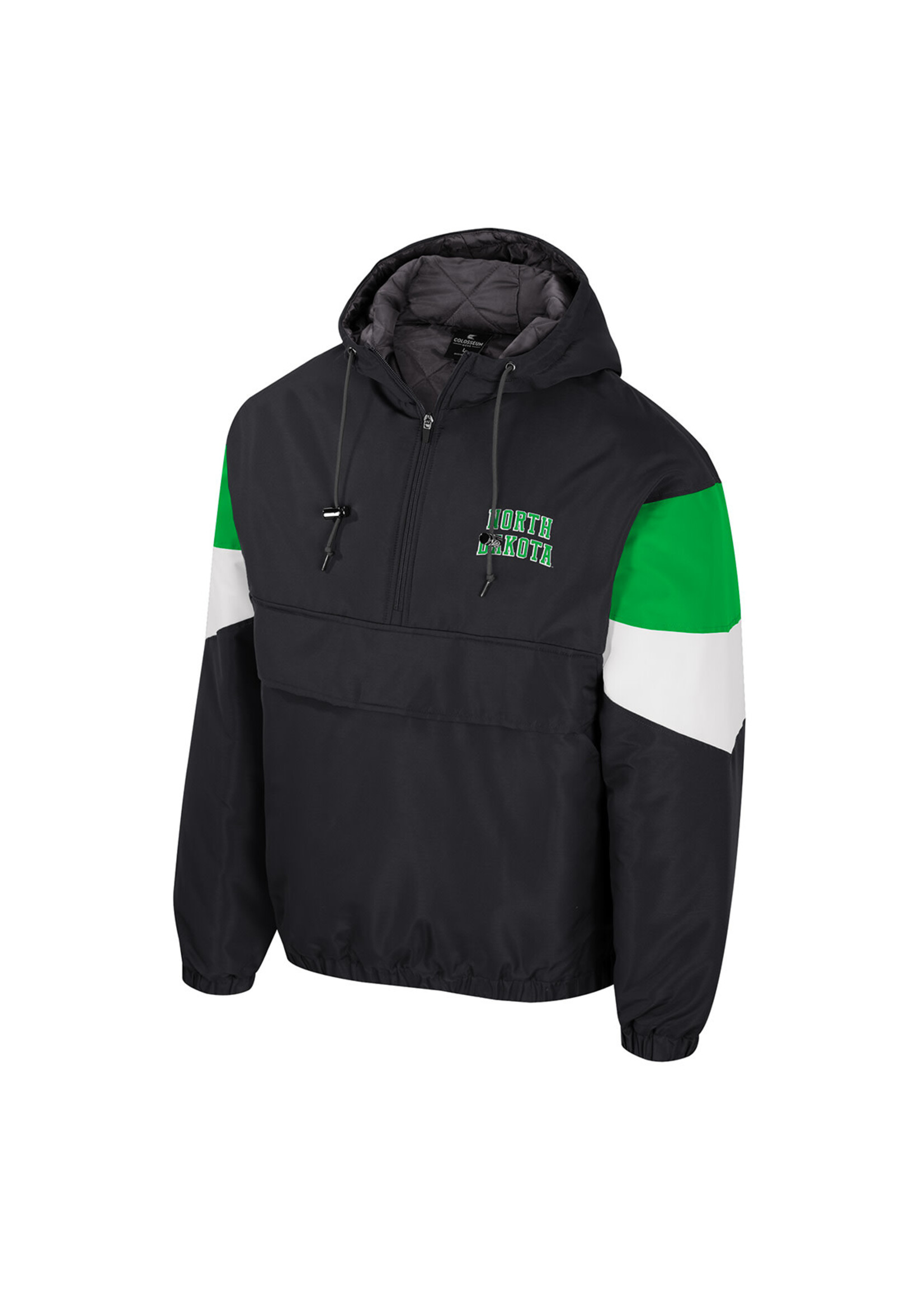 Colosseum Athletics ND Hockey Windy City 1/2 Zip Puffer Jacket