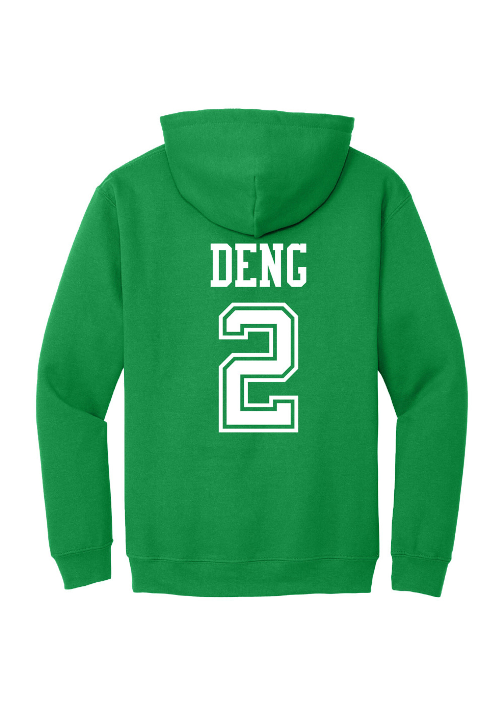 AHUNDYP #2 Deng Deng North Dakota Fighting Hawks Football Sport Youth Hood