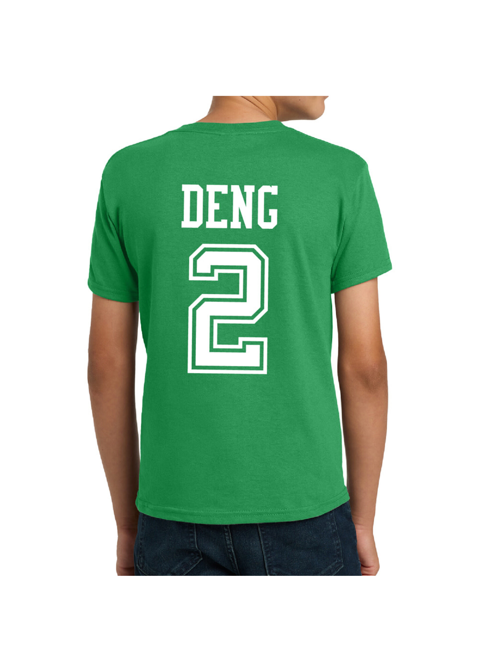AHUNDYP #2 Deng Deng North Dakota Fighting Hawks Football Sport Youth Tee