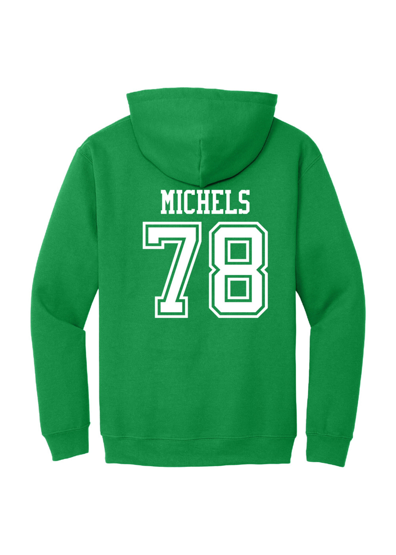 AHUNDYP #78 Alex Michels North Dakota Fighting Hawks Football Sport Adult Hood