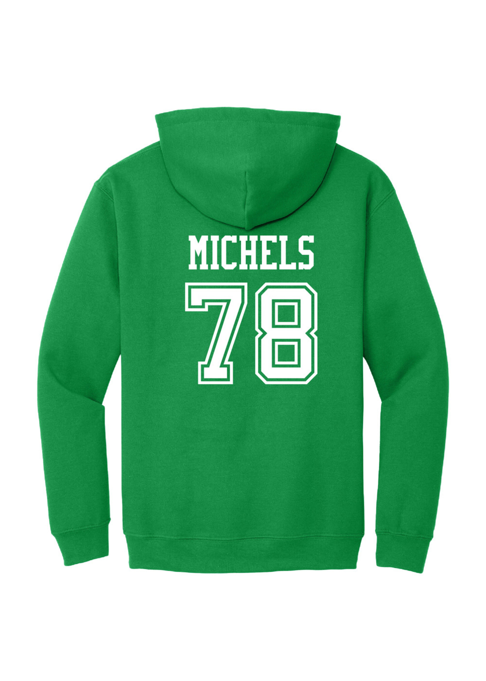 AHUNDYP #78 Alex Michels North Dakota Football Sport Youth Hood
