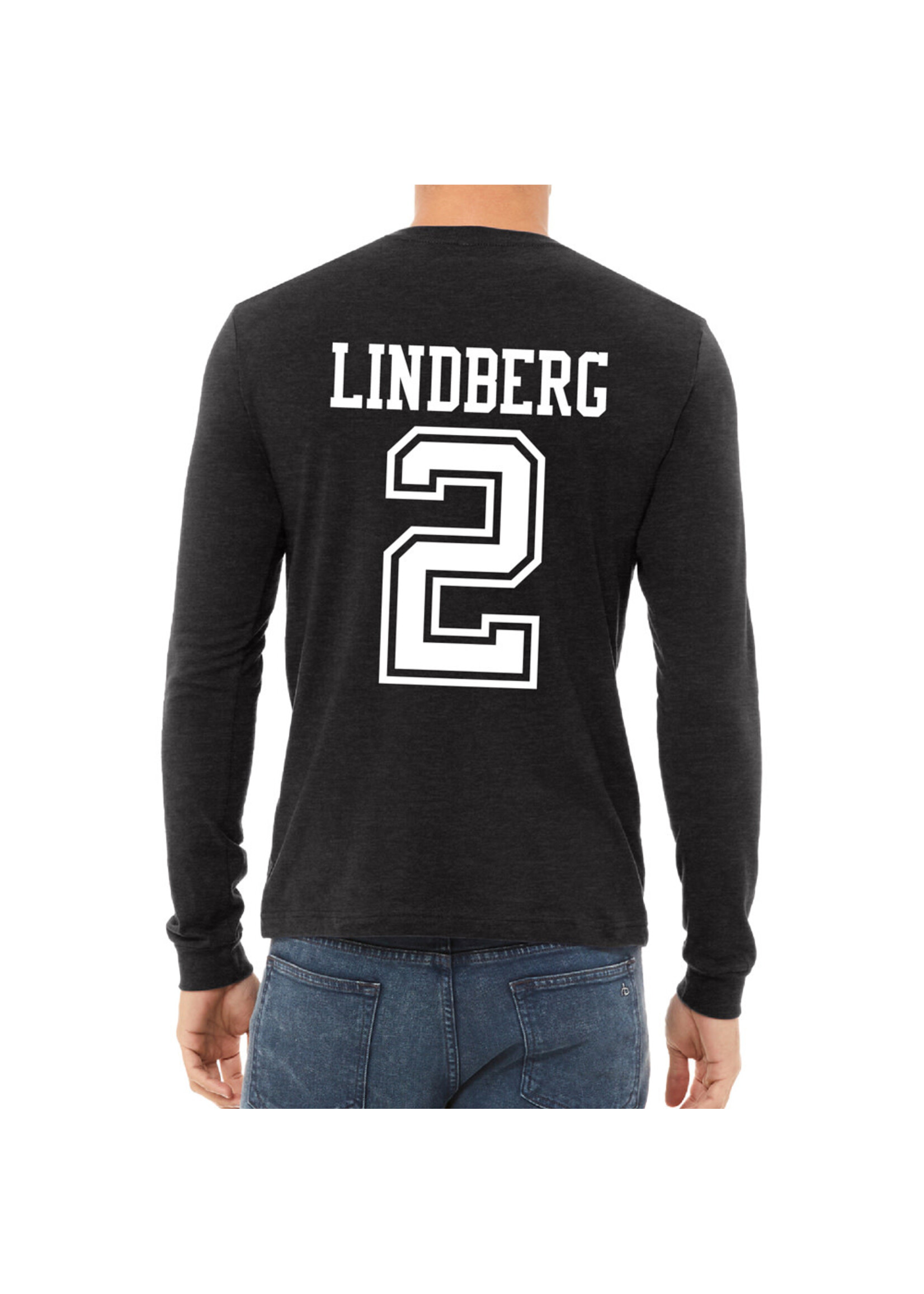 AHUNDYP #2 Garrett Lindberg North Dakota Hockey Sport Adult Long Sleeve