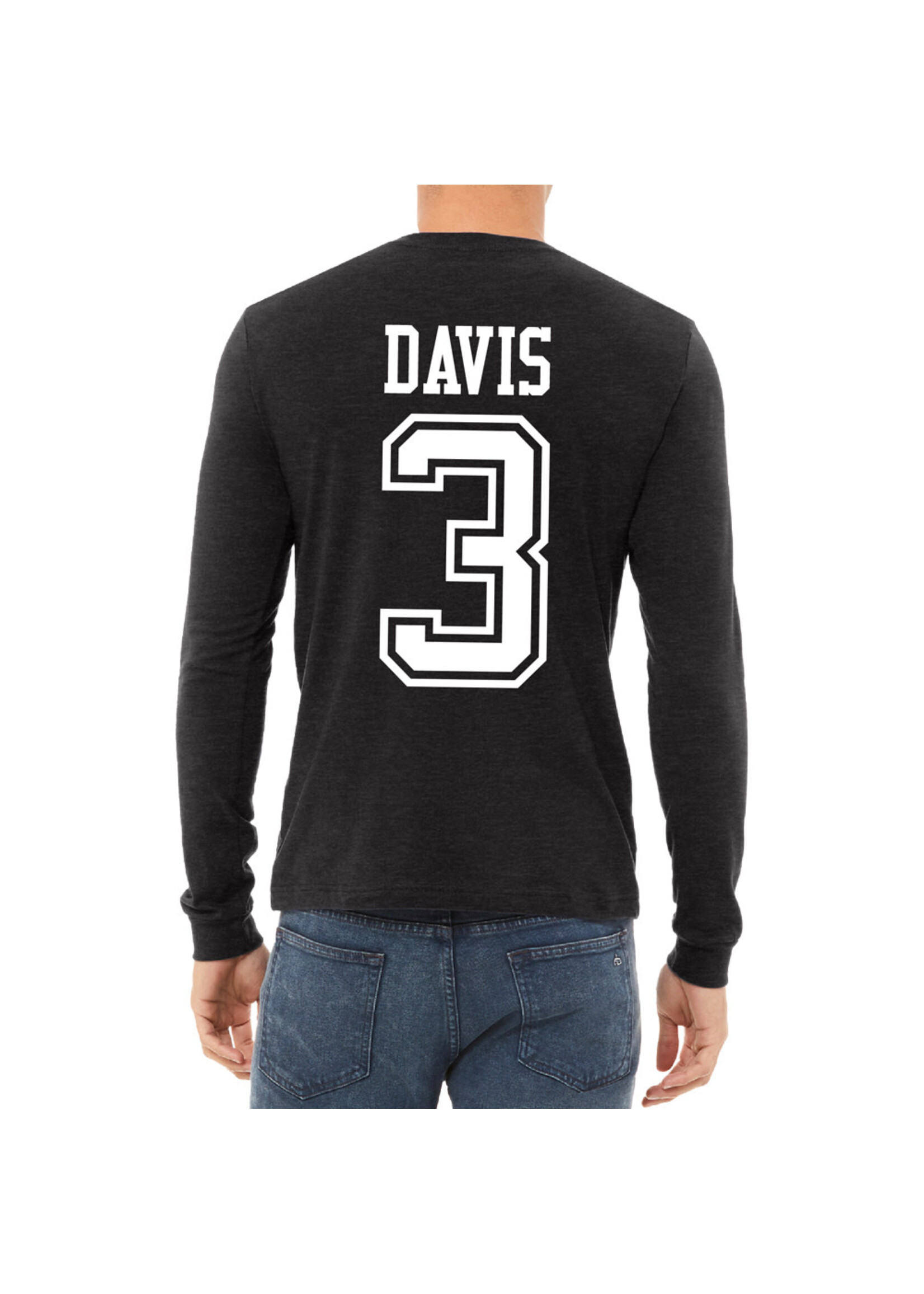 AHUNDYP #3 Connor Davis North Dakota Hockey Sport Adult Long Sleeve