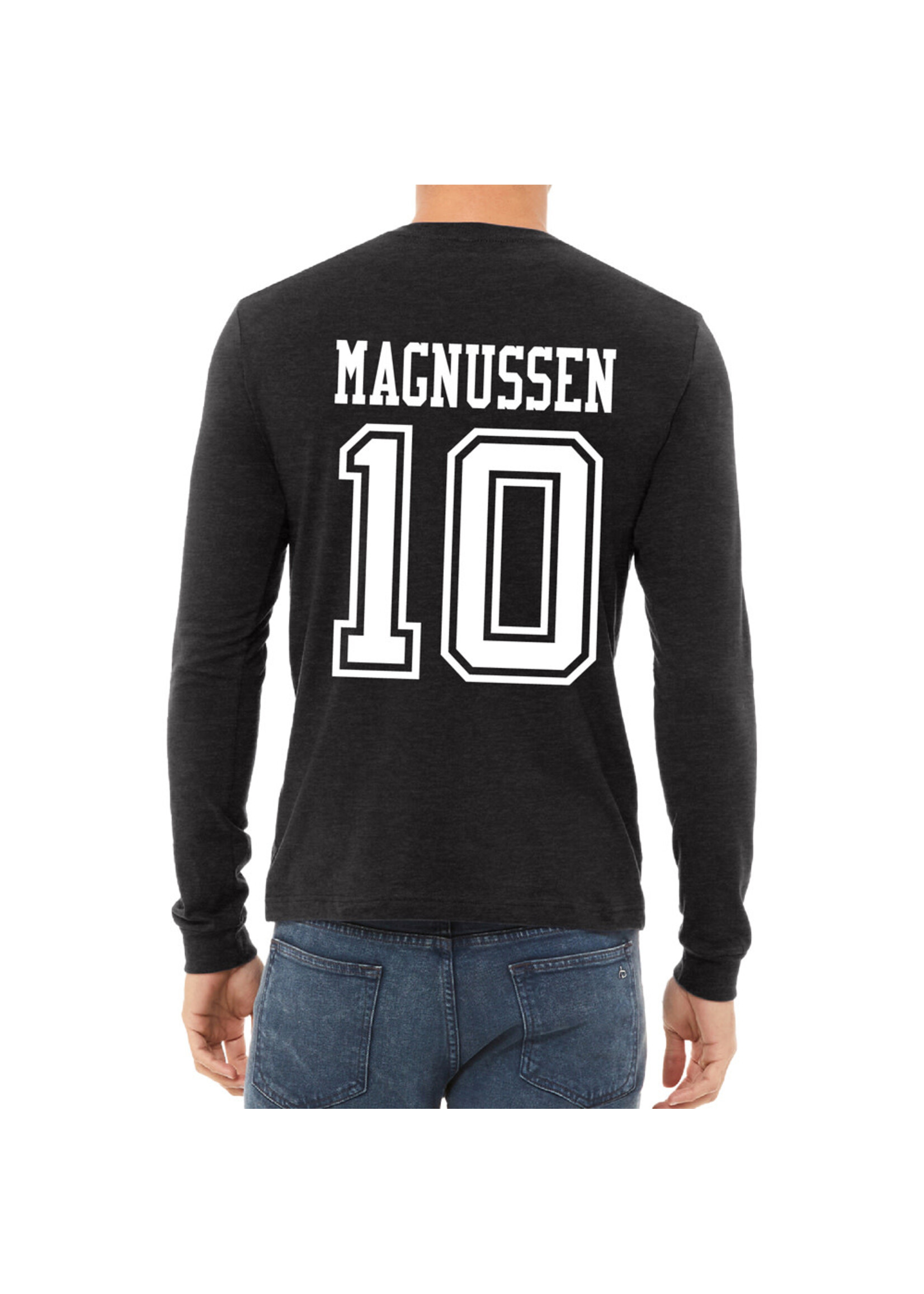 AHUNDYP #10 Kasper Magnussen North Dakota Hockey Sport Adult Long Sleeve