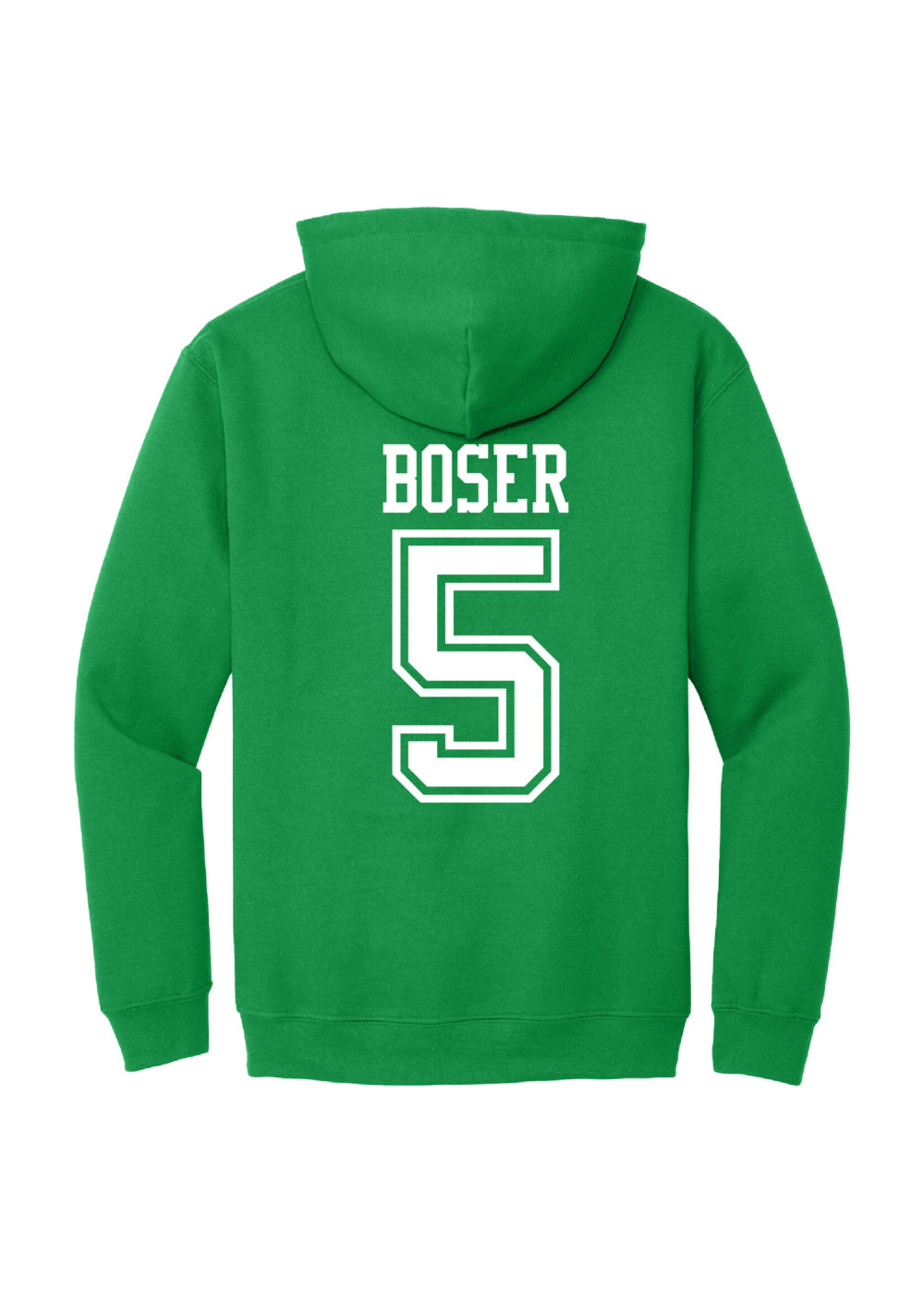 AHUNDYP #5 Brasen Boser North Dakota Hockey Sport Adult Hood