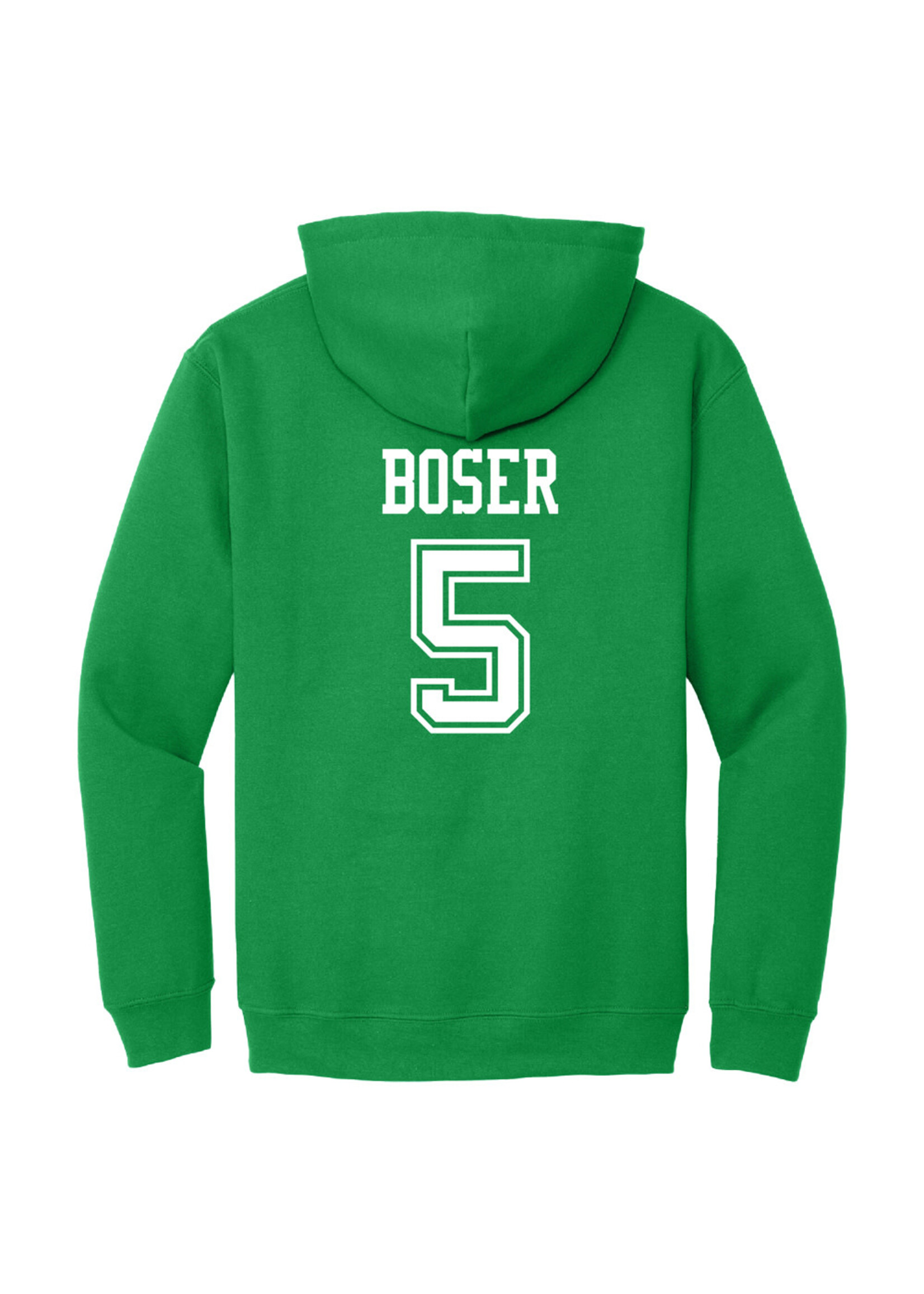 AHUNDYP #5 Brasen Boser North Dakota Hockey Sport Youth Hood