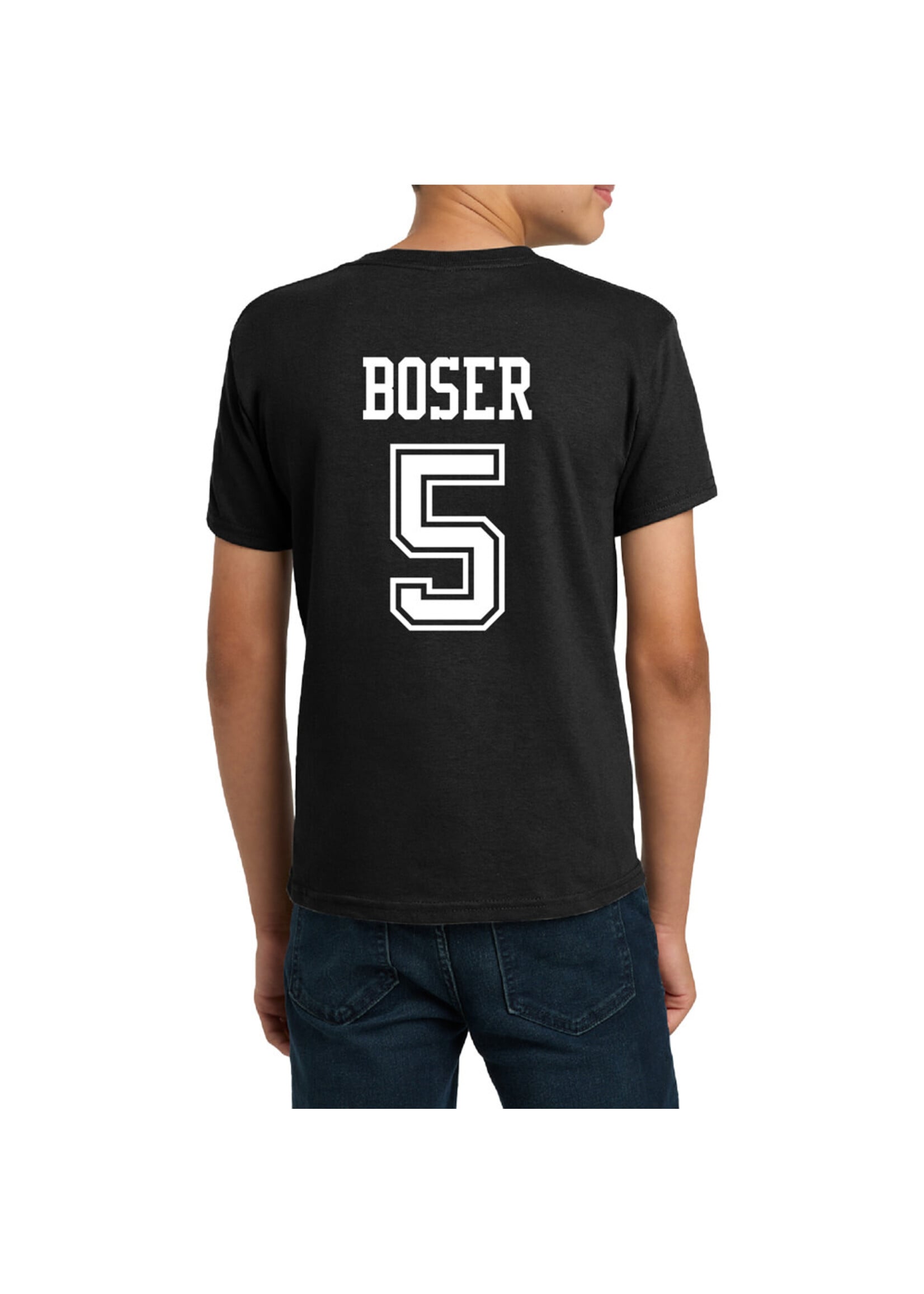 AHUNDYP #5 Brasen Boser NODAK Shirsey Youth Tee