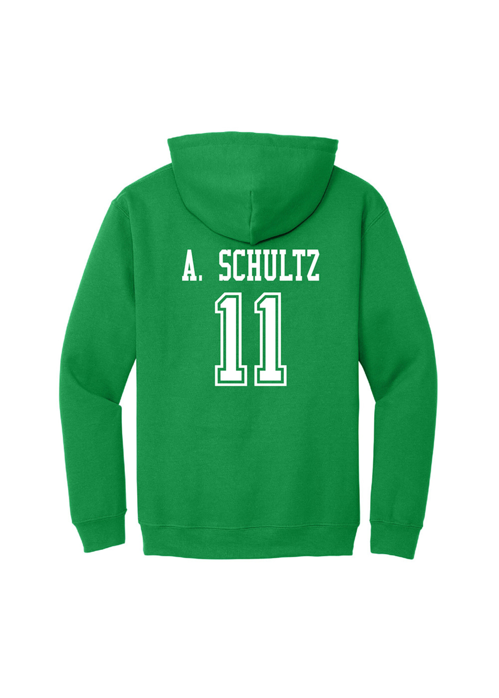 AHUNDYP #11 Ashton Schultz North Dakota Hockey Sport Youth Hood