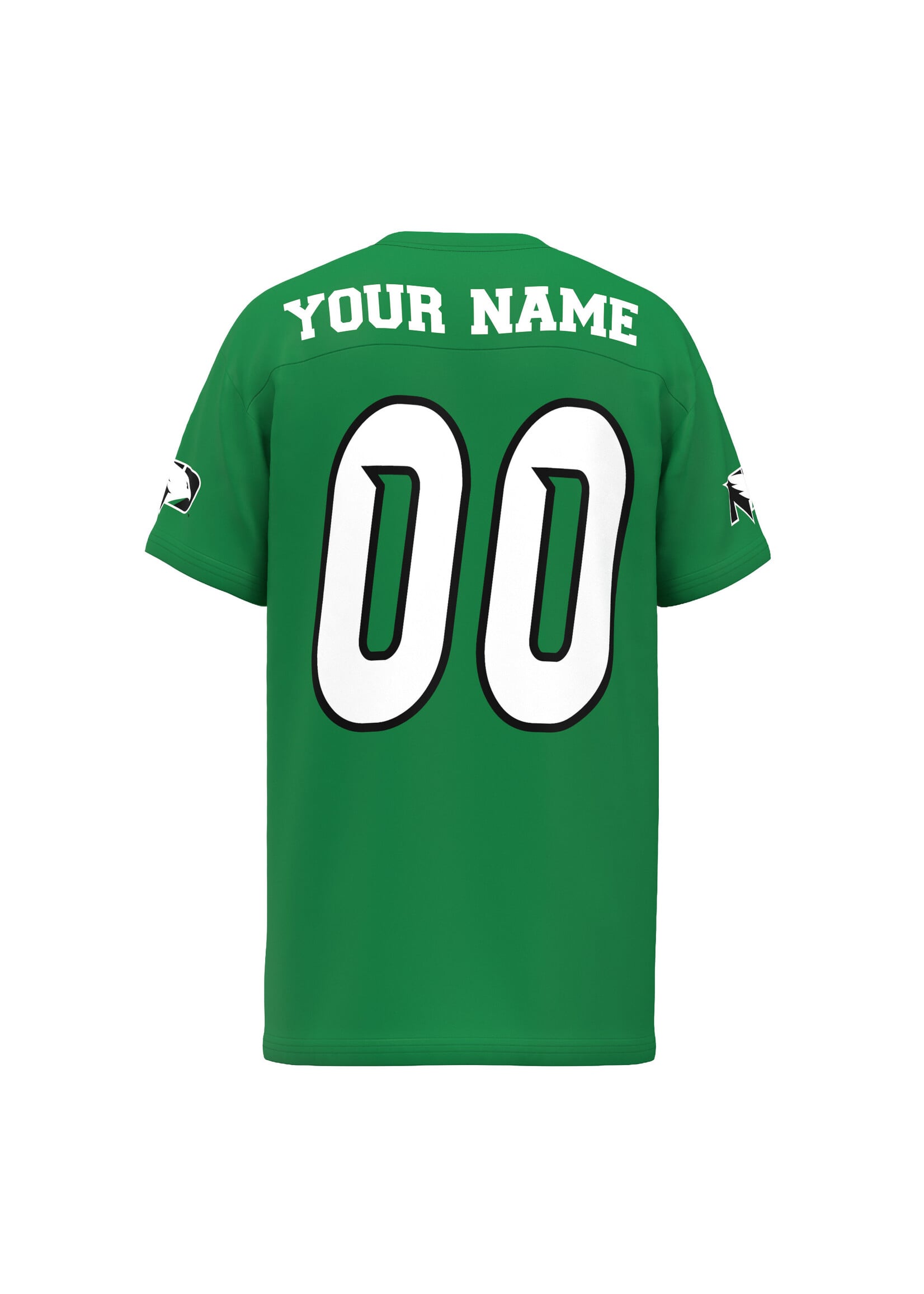 AHUNDYP North Dakota Replica Football Jersey - "YOUR NAME" & # - Adult