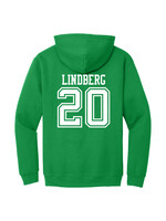 AHUNDYP #20 Gavin Lindberg North Dakota Hockey Sport Adult Hood