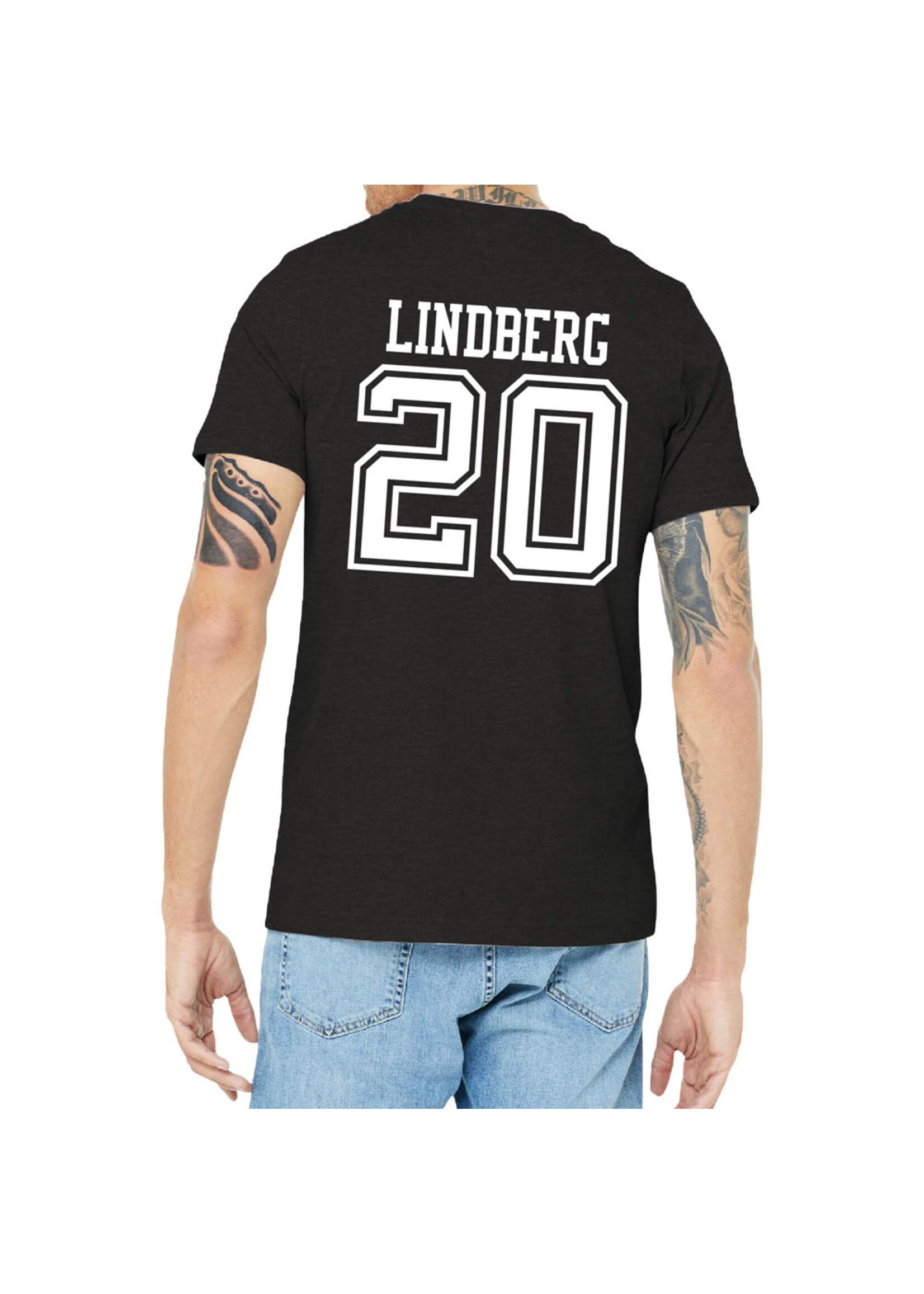 AHUNDYP #20 Gavin Lindberg North Dakota Hockey Sport Adult Tee