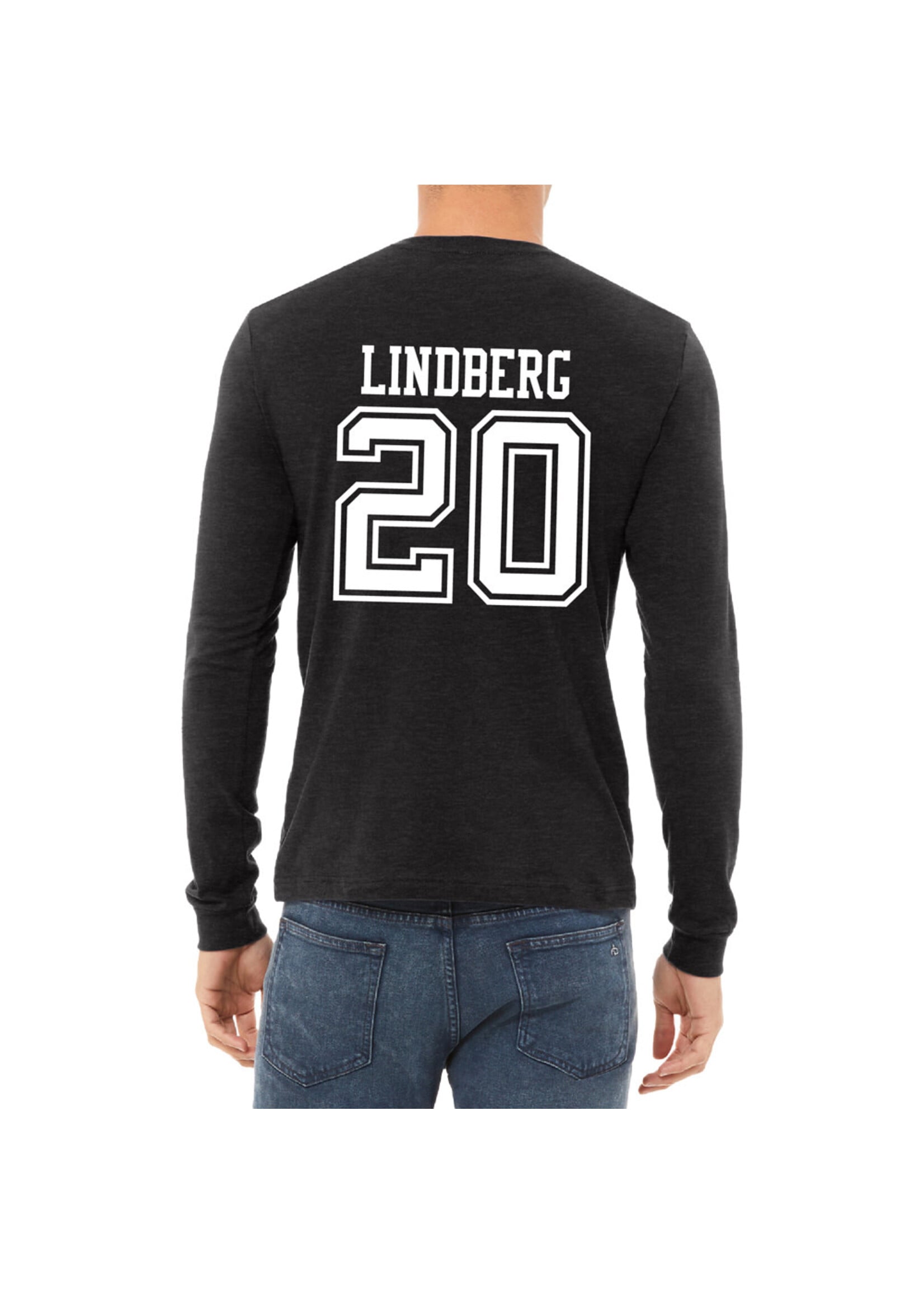AHUNDYP #20 Gavin Lindberg North Dakota Hockey Sport Adult Long Sleeve