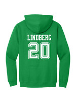 AHUNDYP #20 Gavin Lindberg North Dakota Hockey Sport Youth Hood