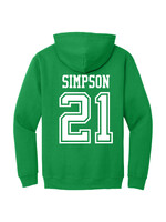 AHUNDYP #21 Cooper Simpson North Dakota Hockey Sport Adult Hood