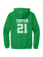 AHUNDYP #21 Cooper Simpson North Dakota Hockey Sport Youth Hood