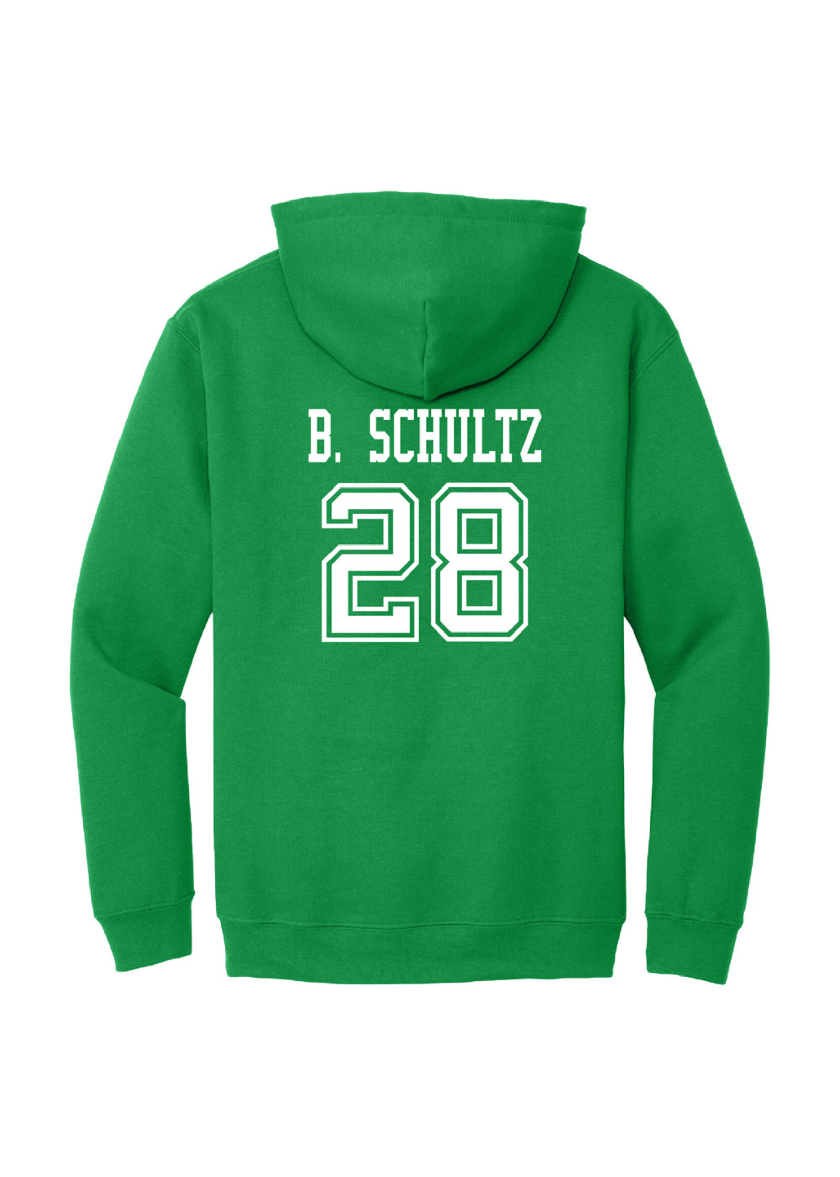 AHUNDYP #28 Brock Schultz Nort Dakota Hockey Sport Youth Hood