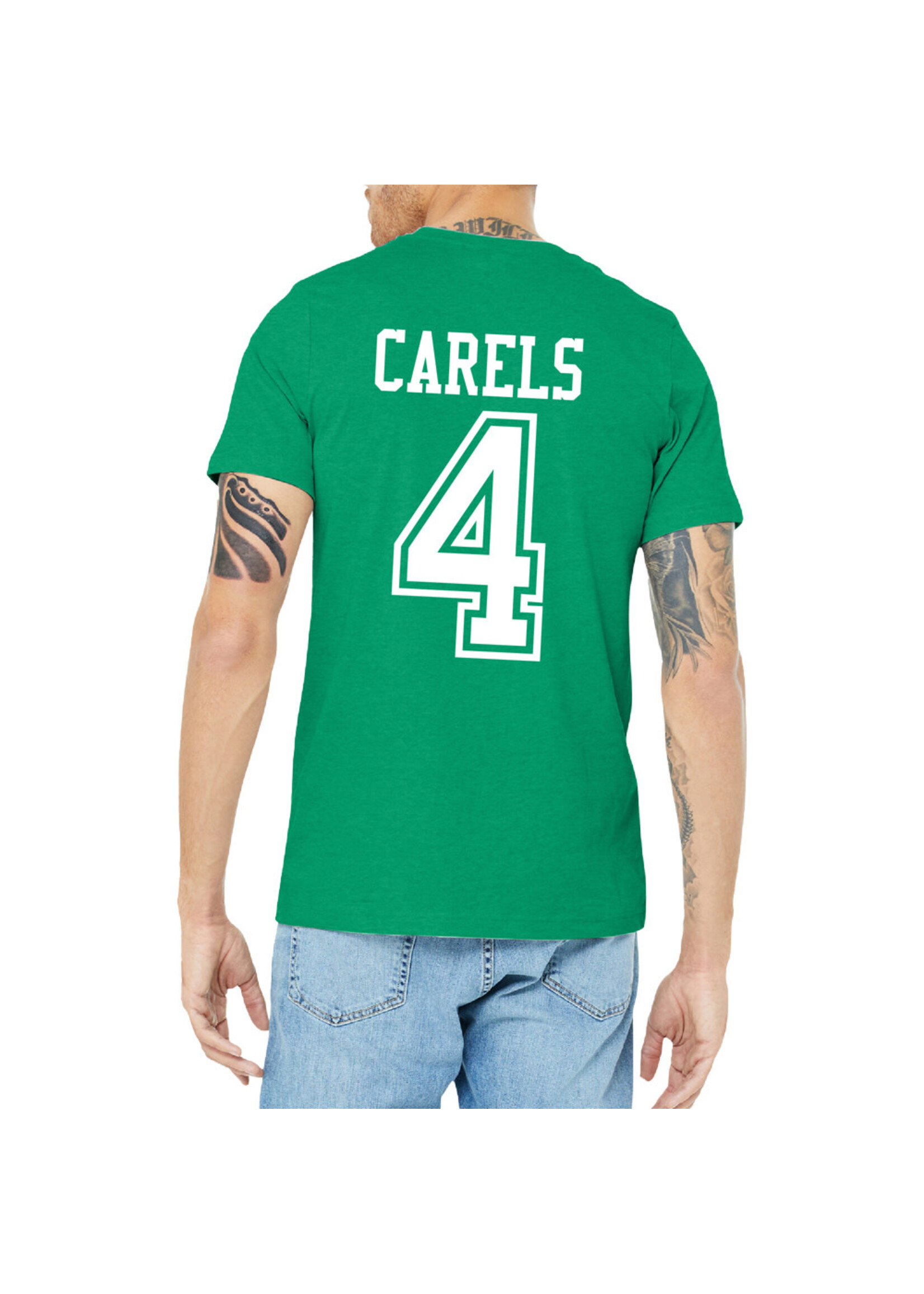 AHUNDYP #4 Carson Carels North Dakota Hockey Sport Adult Tee