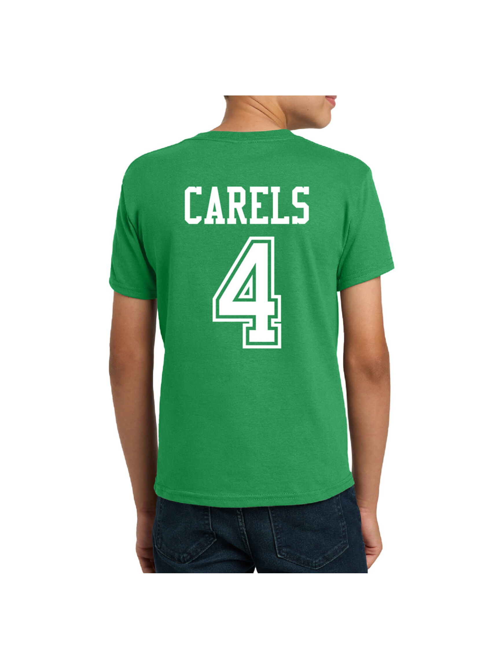 AHUNDYP #4 Carson Carels North Dakota Hockey Sport Youth Tee