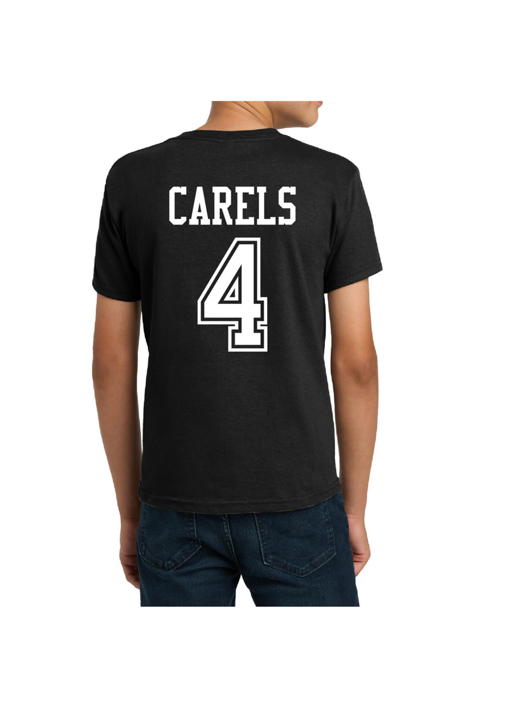 AHUNDYP #4 Carson Carels North Dakota Hockey Sport Youth Tee