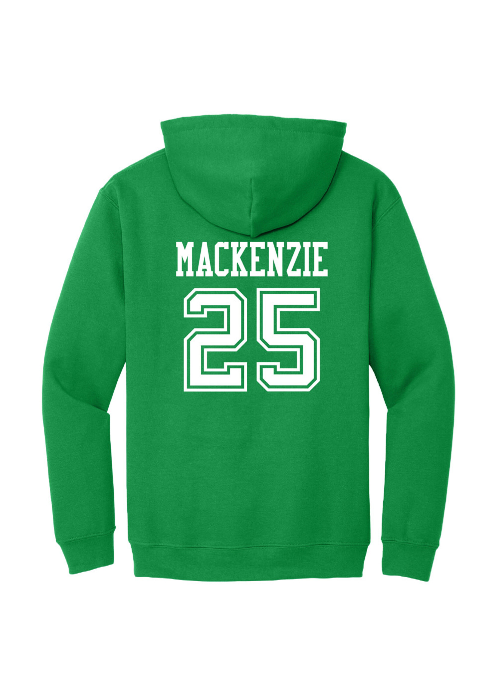 AHUNDYP #25 Ethan MacKenzie North Dakota Hockey Sport Youth Hood