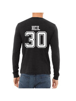 AHUNDYP #30 Caleb Heil North Dakota Hockey Sport Adult Long Sleeve