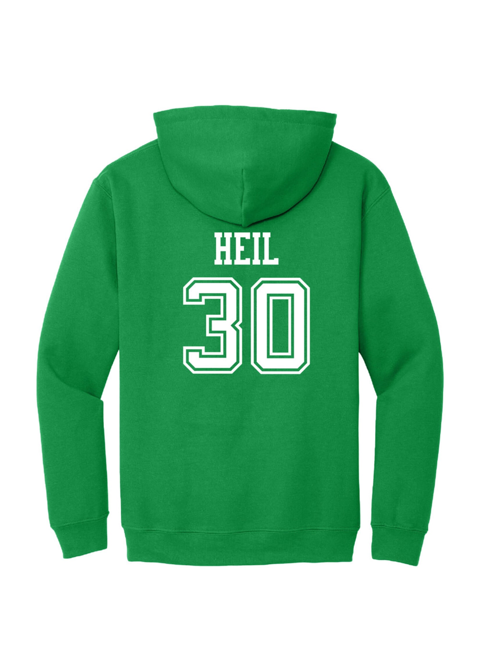 AHUNDYP #30 Caleb Heil North Dakota Hockey Sport Youth Hood