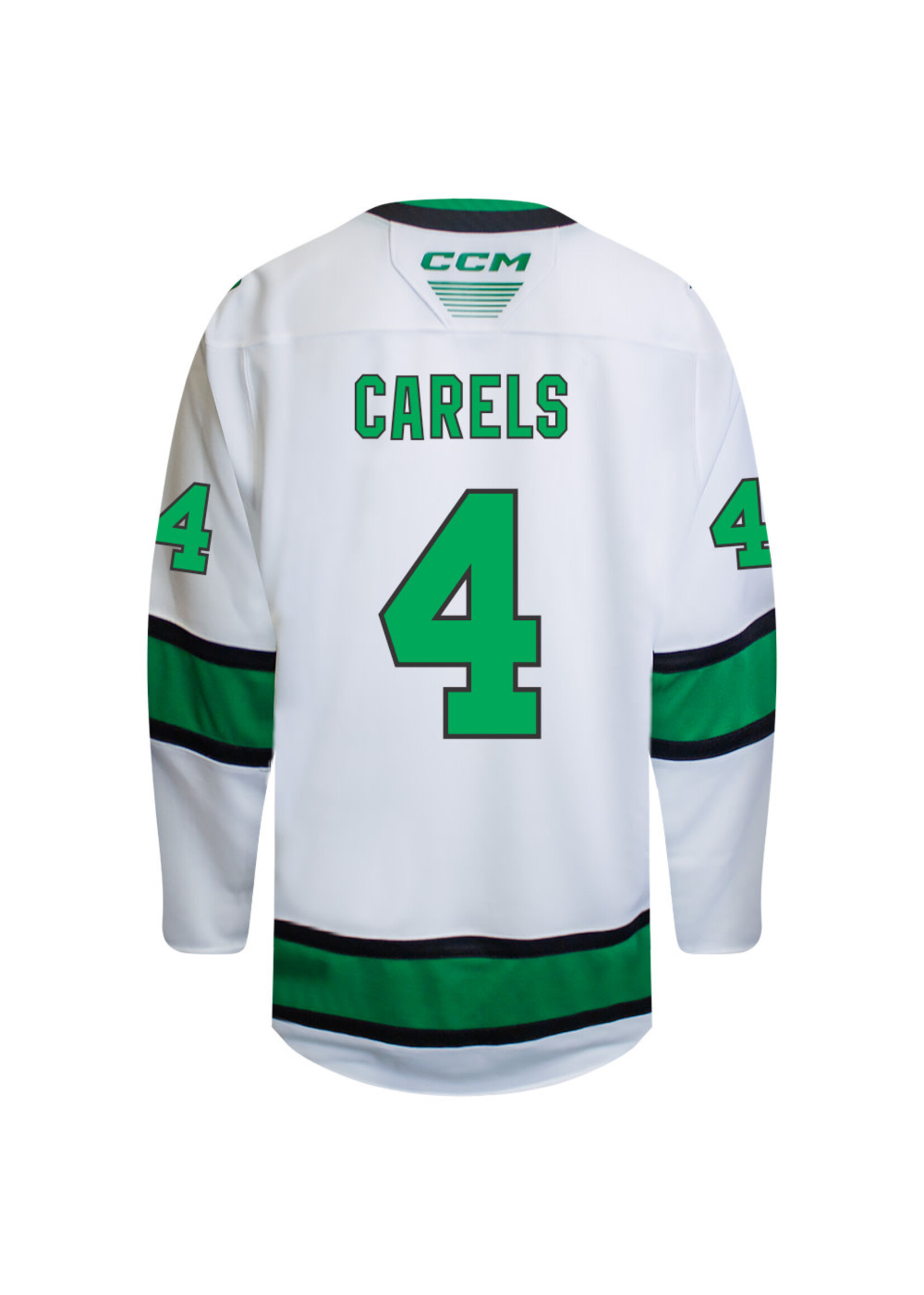 CCM Hockey #4 Carson Carels CCM Authentic Game Jersey