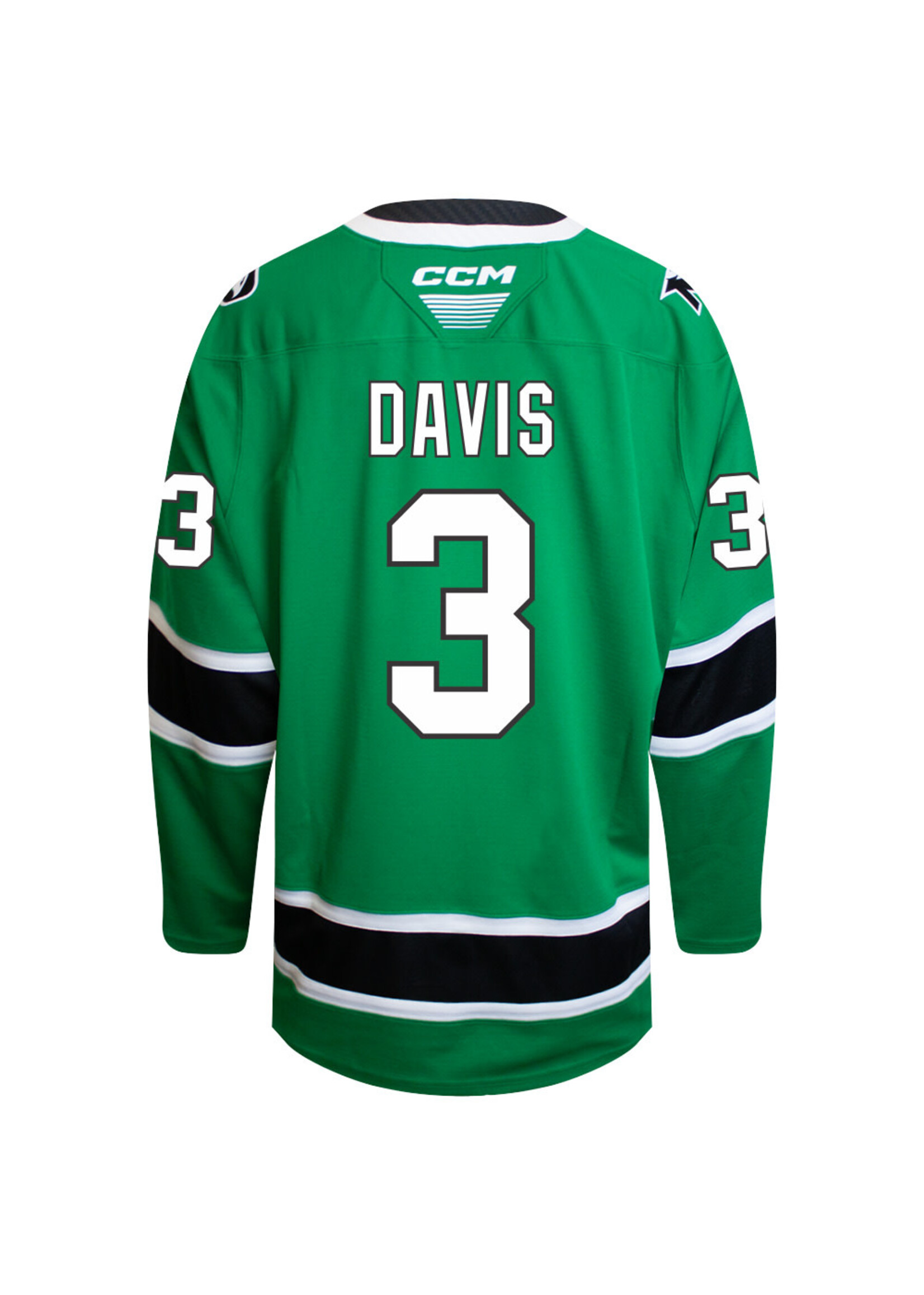 CCM Hockey #3 Connor Davis CCM Authentic Game Jersey