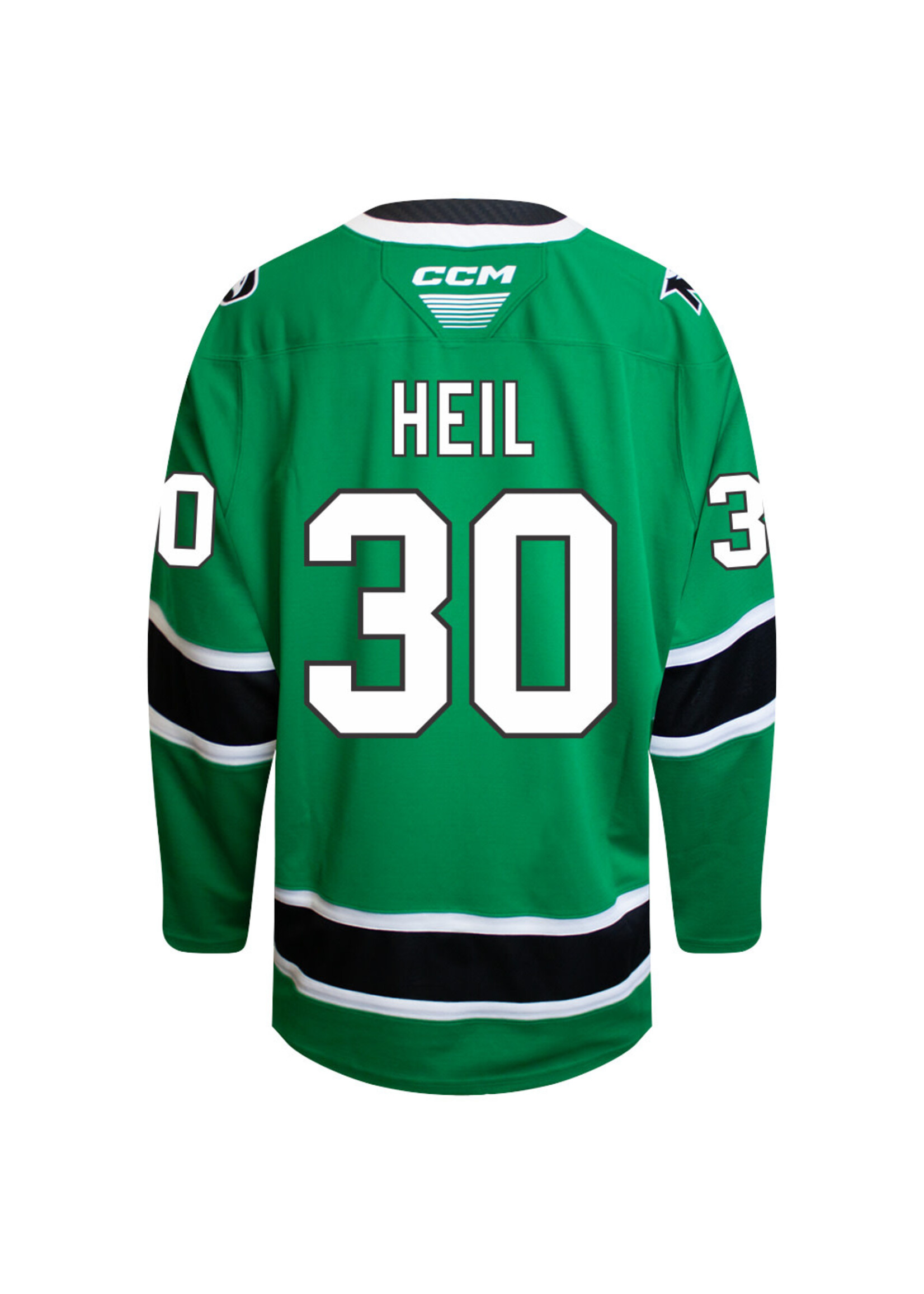 CCM Hockey #30 Caleb Heil CCM Authentic Game Jersey