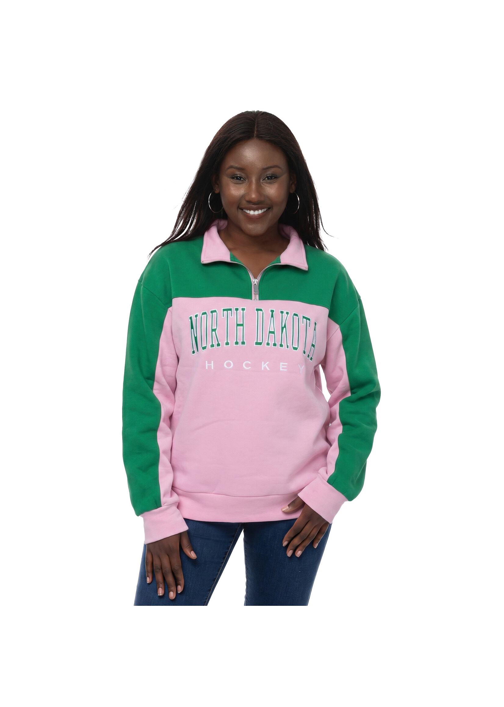 ZooZatZ North Dakota Hockey Mia Sport 1/4 Zip