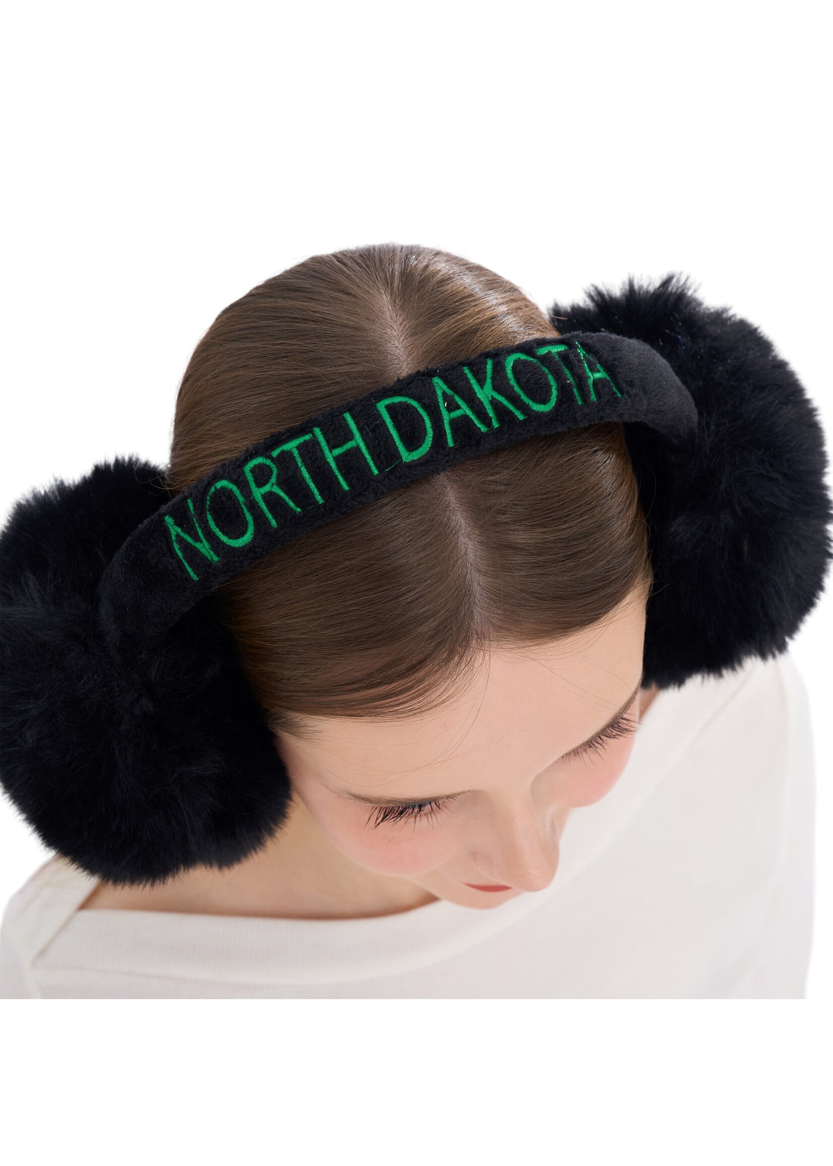 ZooZatZ North Dakota Cozy Crown Ear Muffs - Black