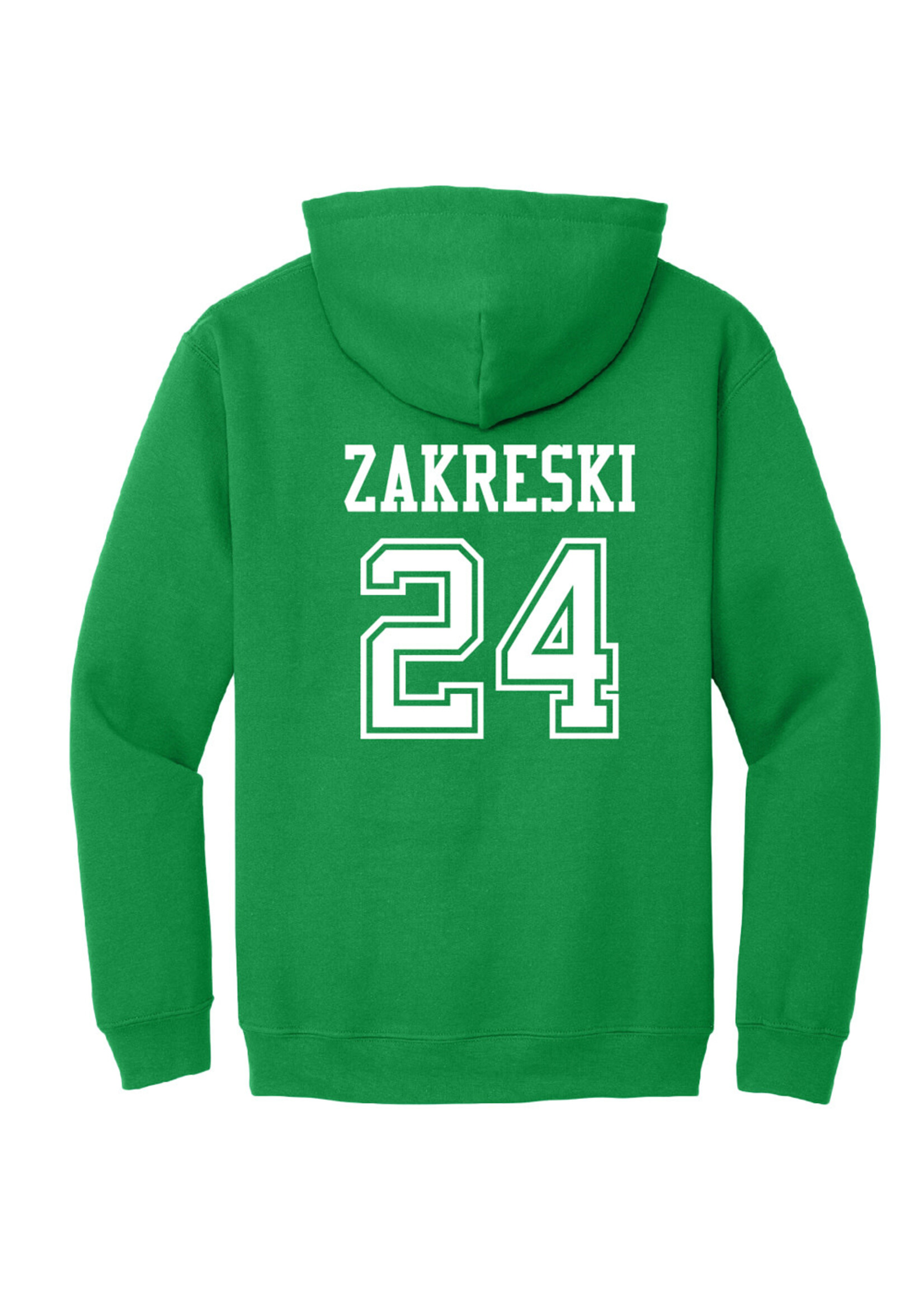 AHUNDYP #24 Josh Zakreski NODAK Shirsey Youth Hood