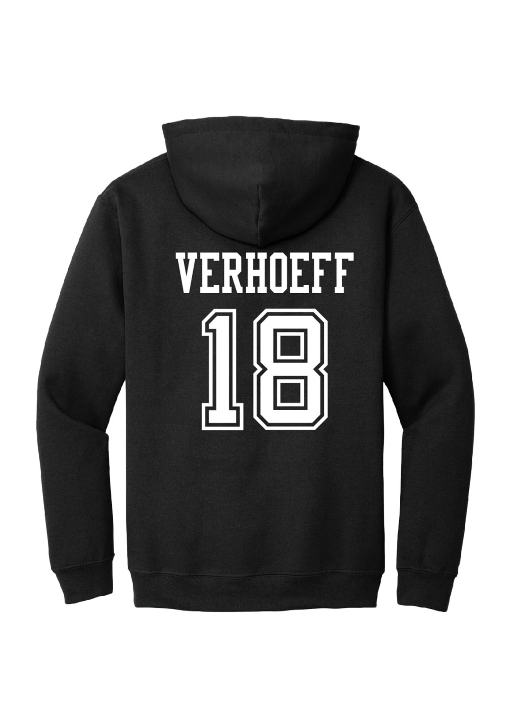 AHUNDYP #18 Keaton Verhoeff NODAK Shirsey Youth Hood