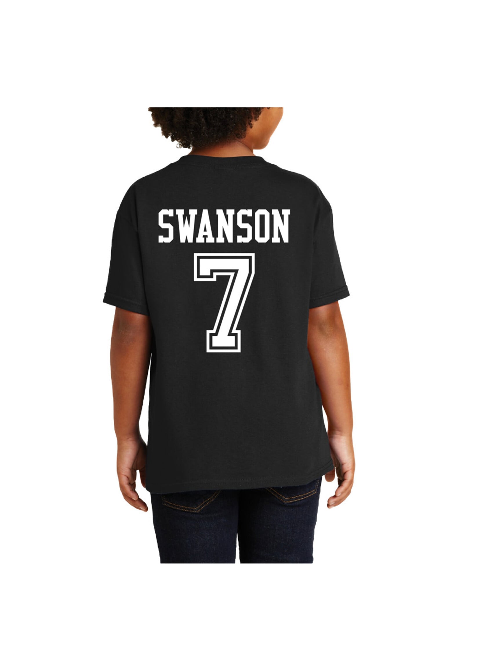 AHUNDYP #7 Mac Swanson NODAK Shizee Youth Tee