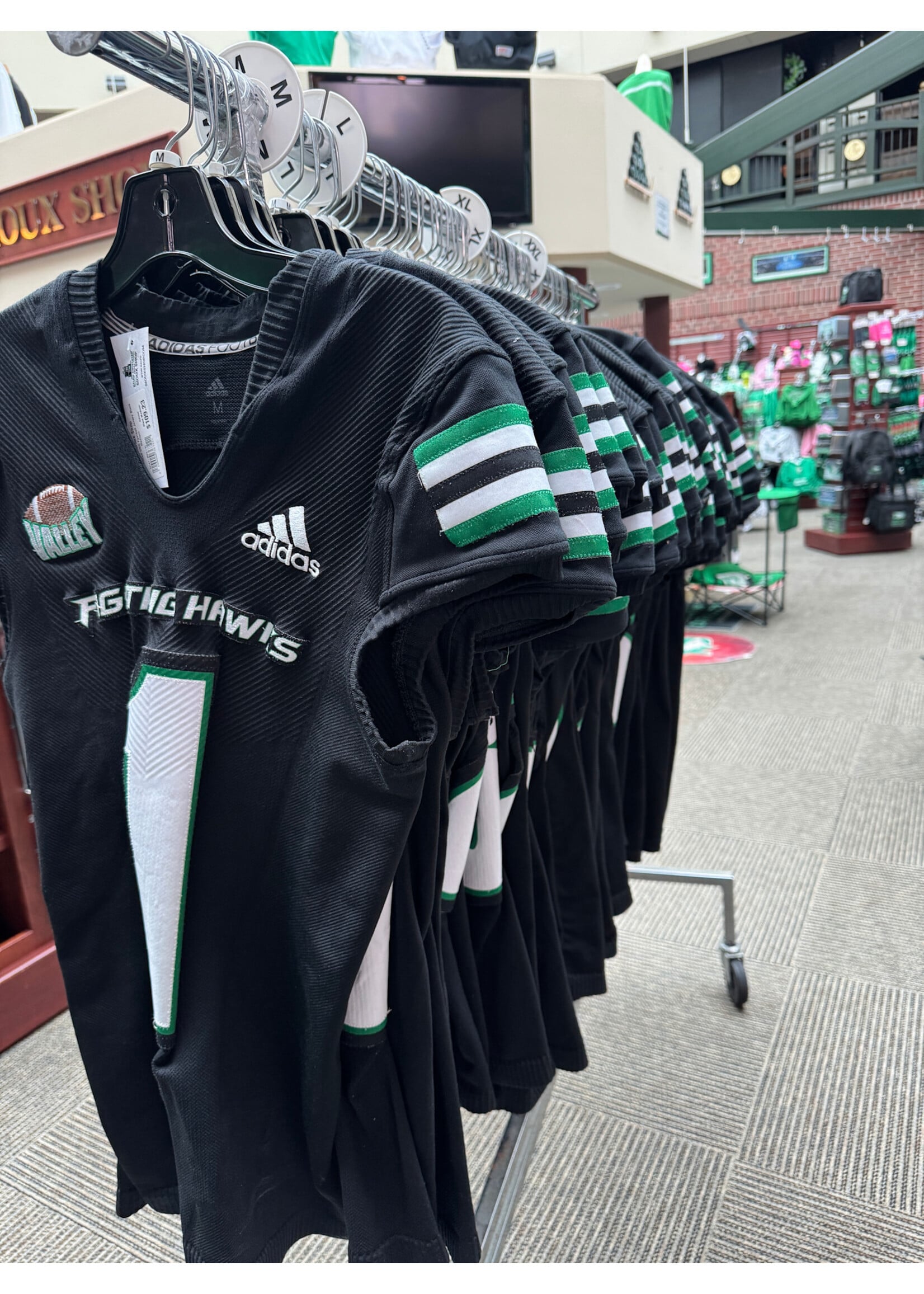 Adidas Game Issued UND Football Jersey