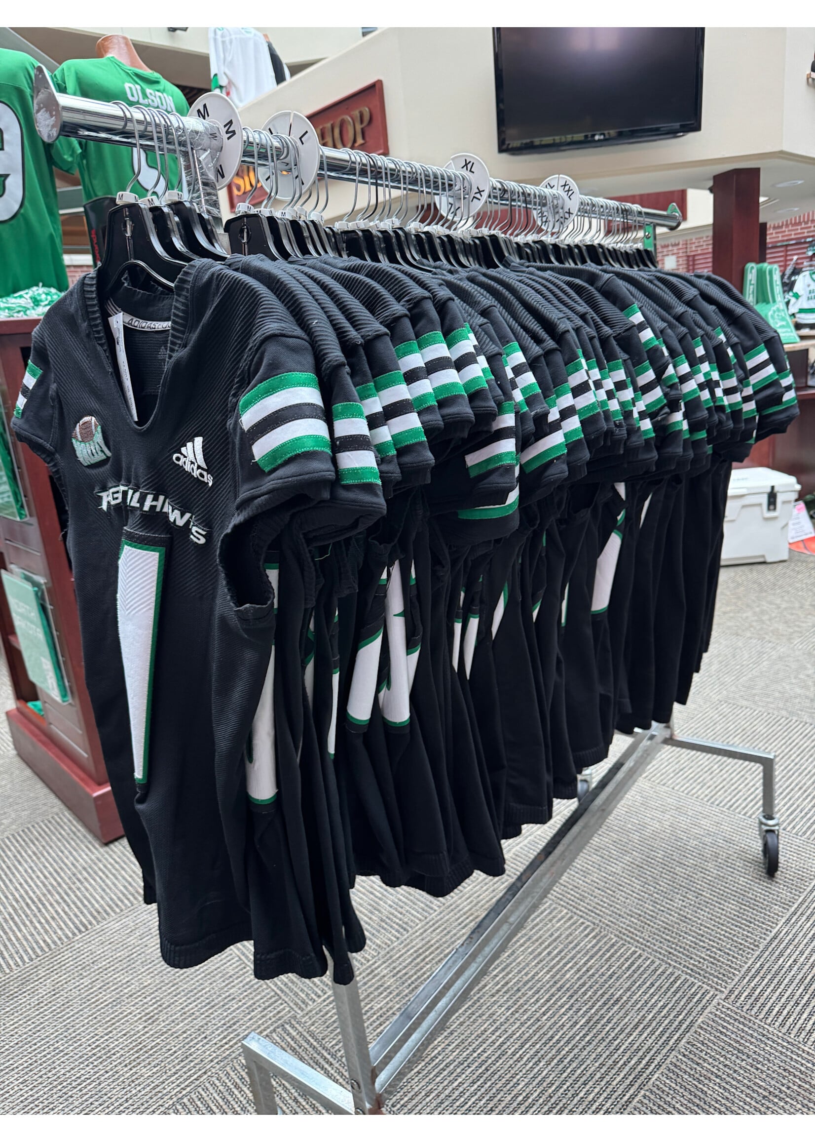 Adidas Game Issued UND Football Jersey