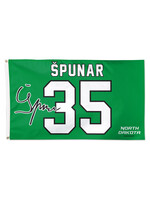 Wincraft #35 Jan Špunar UND Hockey 3' x 5' Flag