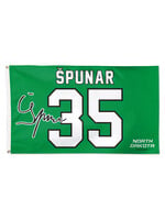 Wincraft Jan Špunar #35 UND Hockey 3' x 5' Flag
